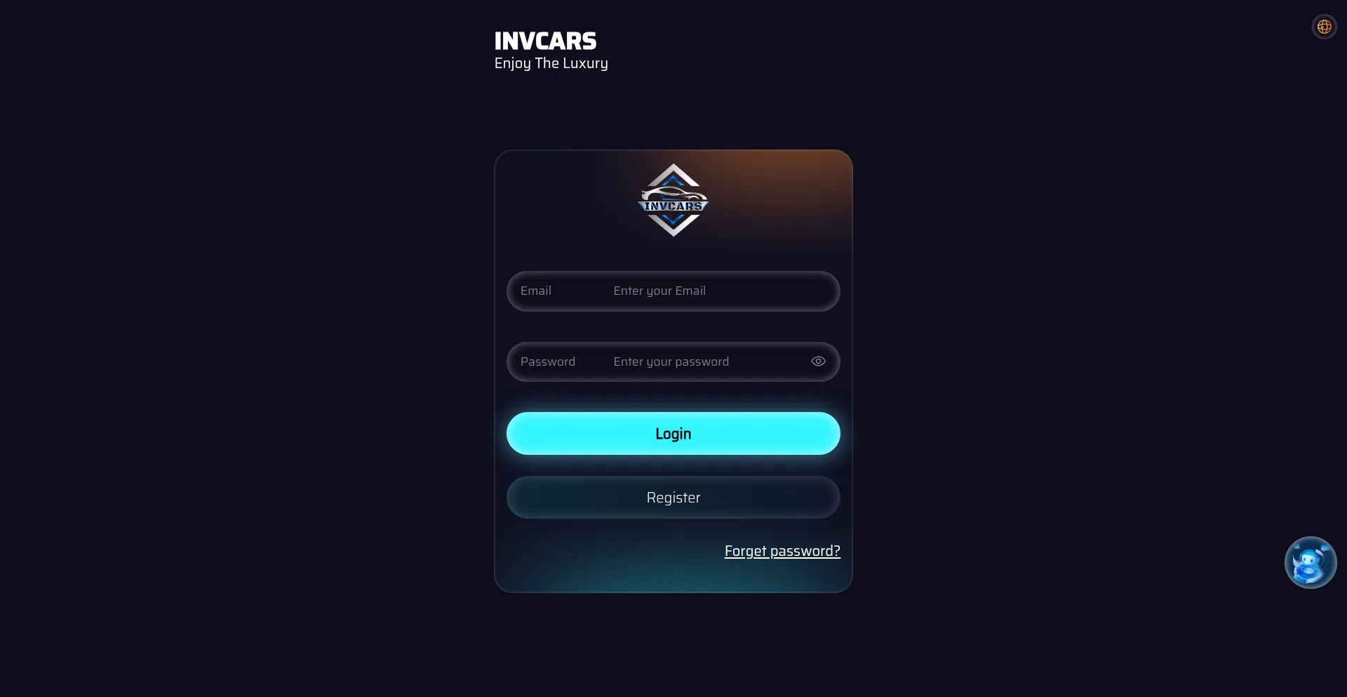 Website screenshot of Invcars.com