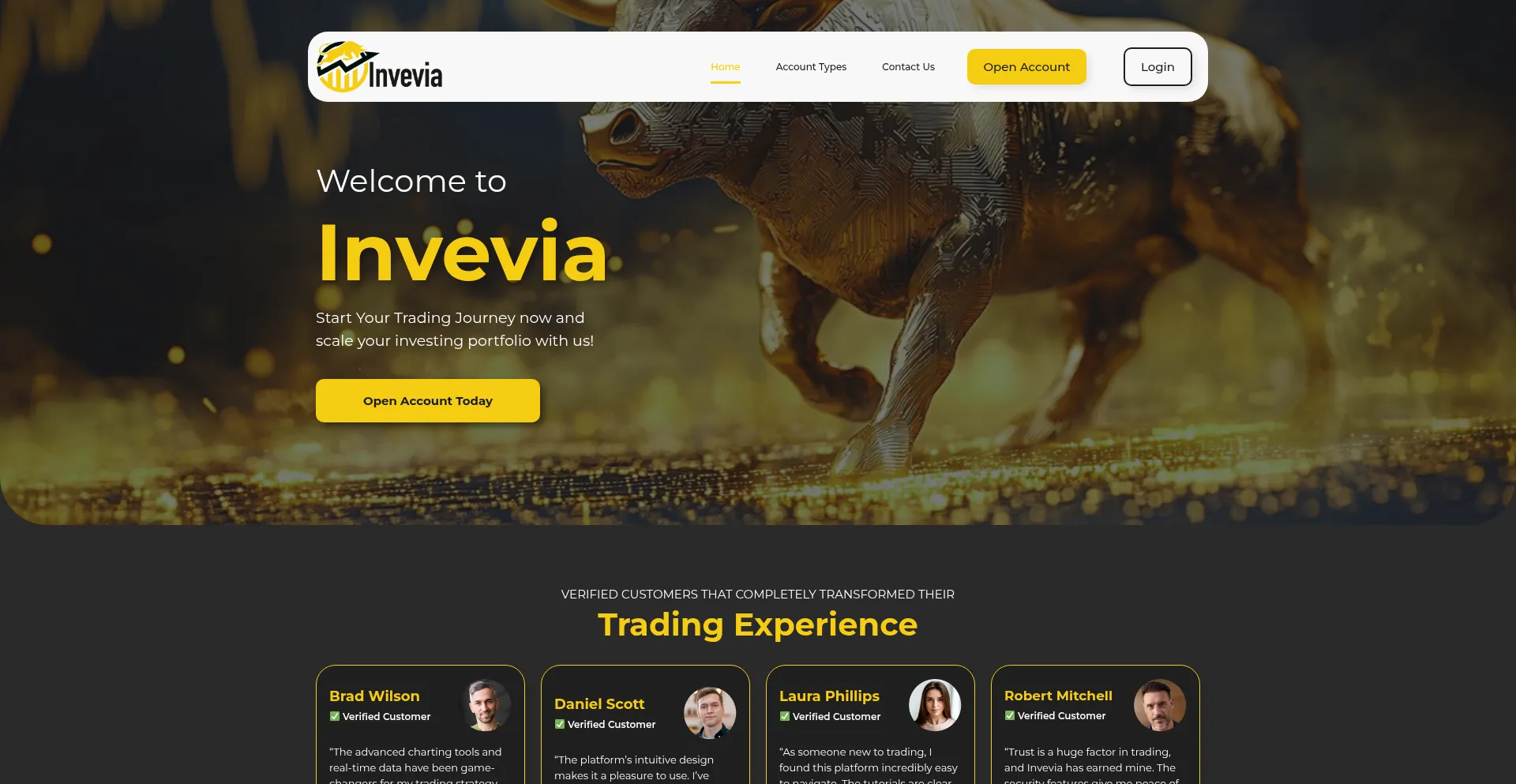 Website screenshot of Invevia.co