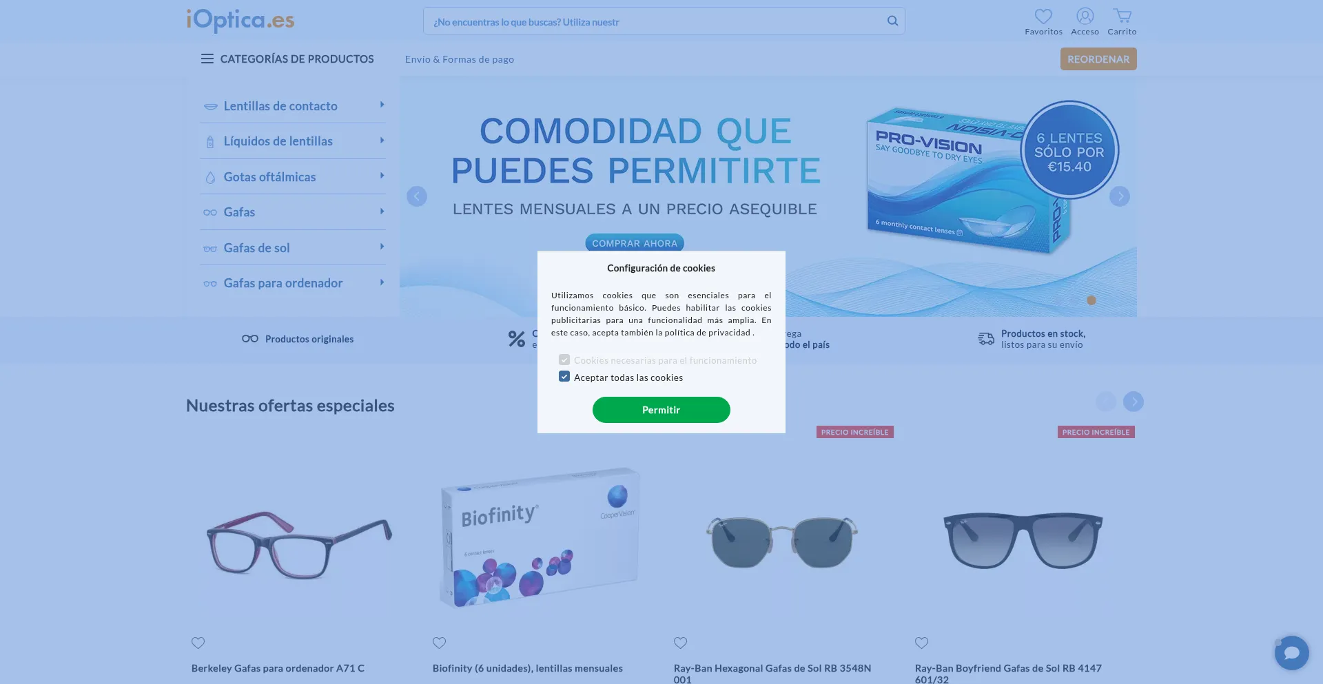 Ioptica.es Screenshot