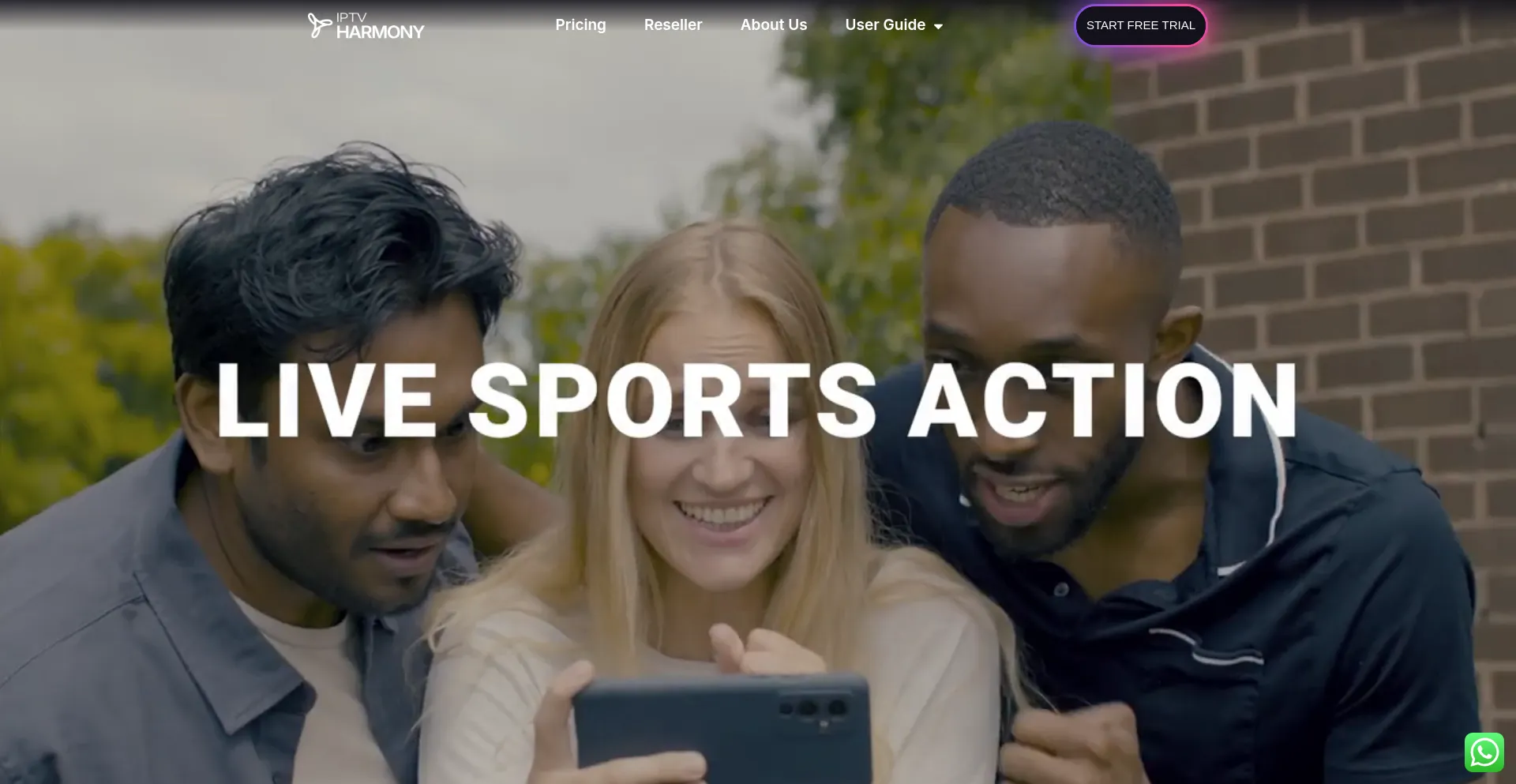 Website screenshot of Iptvharmony.org