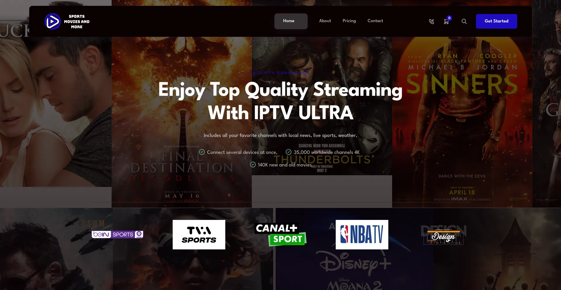 Iptvultrahd.com Screenshot