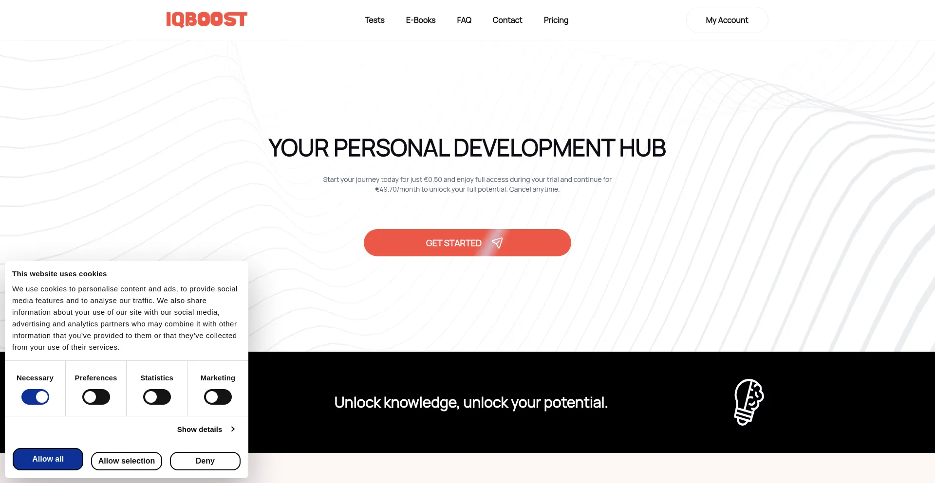 Iqboost.co Screenshot