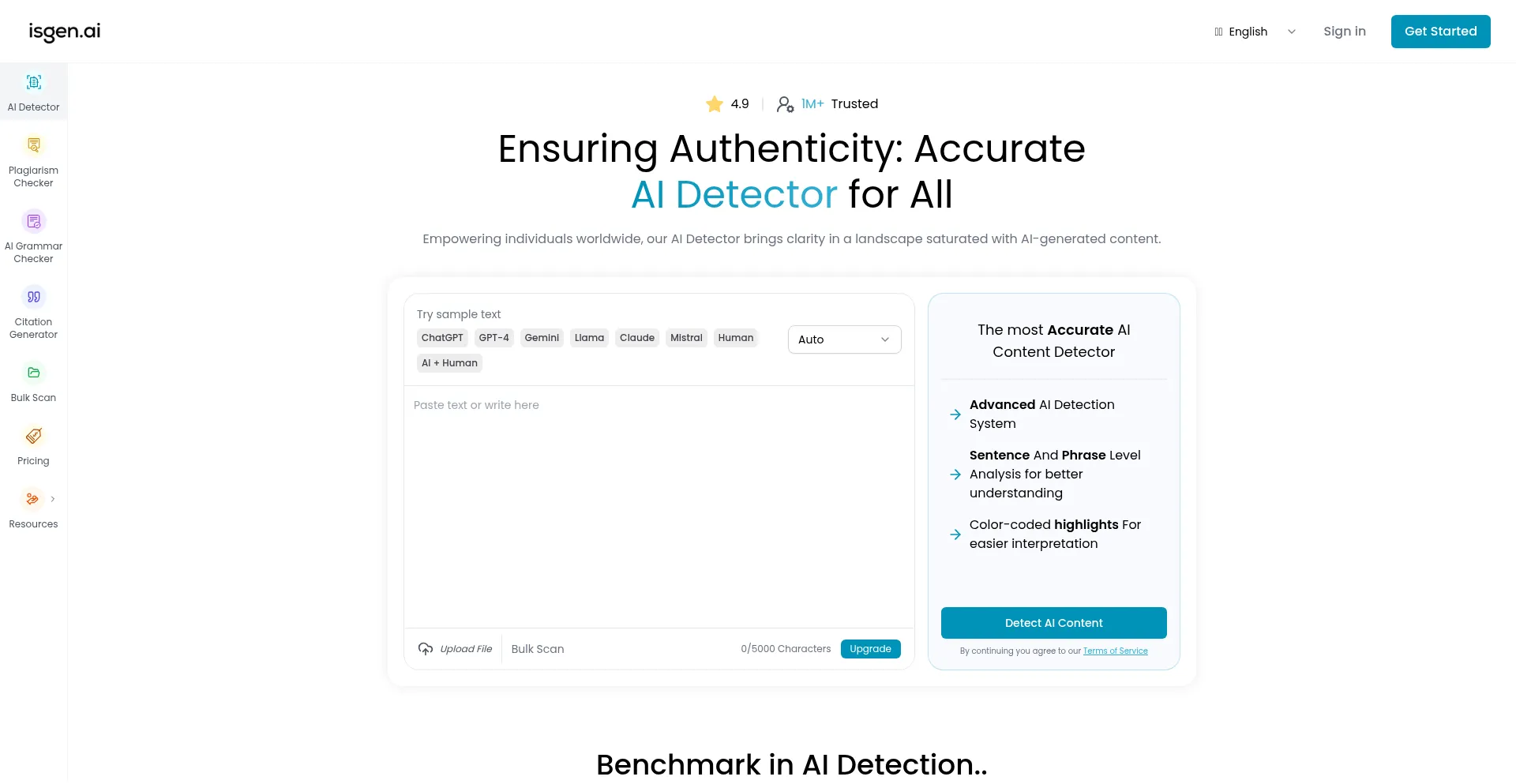 Isgen.ai Screenshot