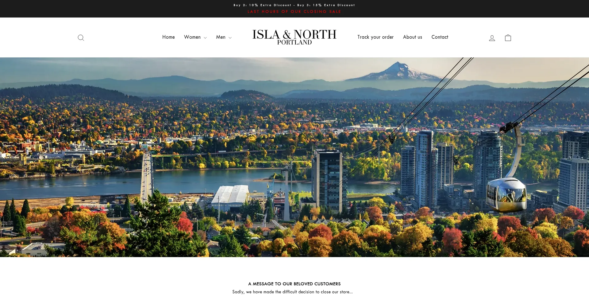 Website screenshot of Islanorth.com