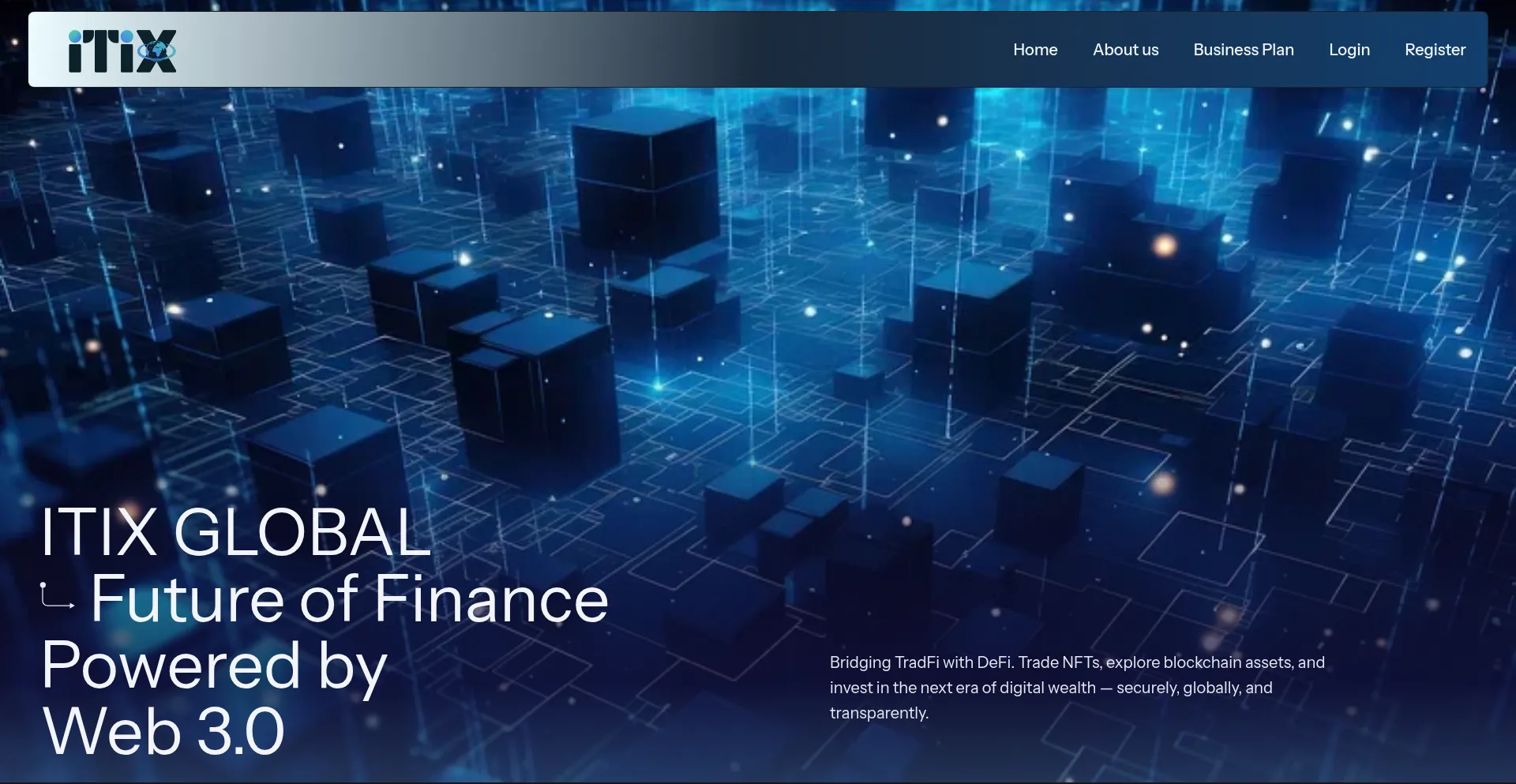 Website screenshot of Itixglobal.io