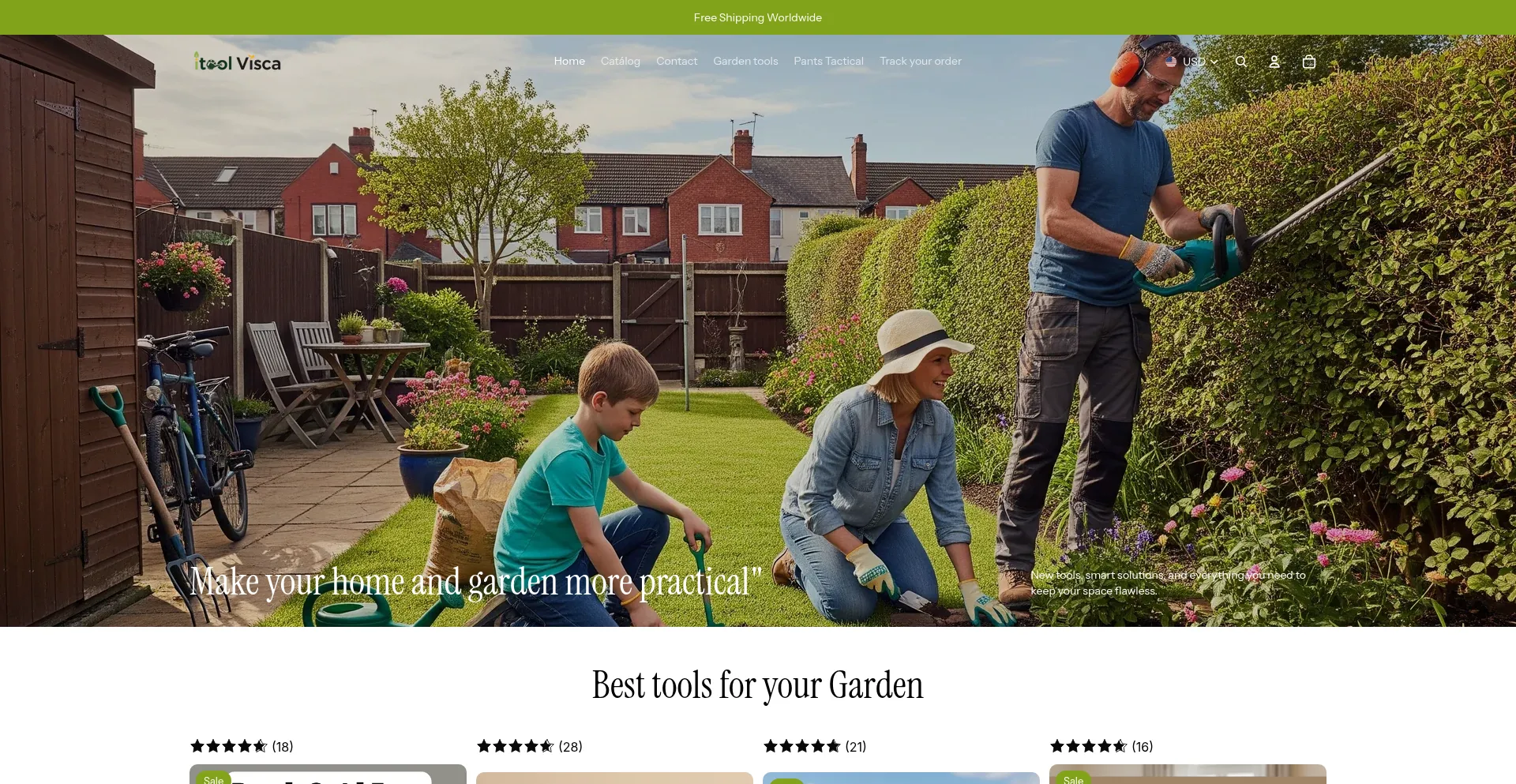 Website screenshot of Itoolvisca.com