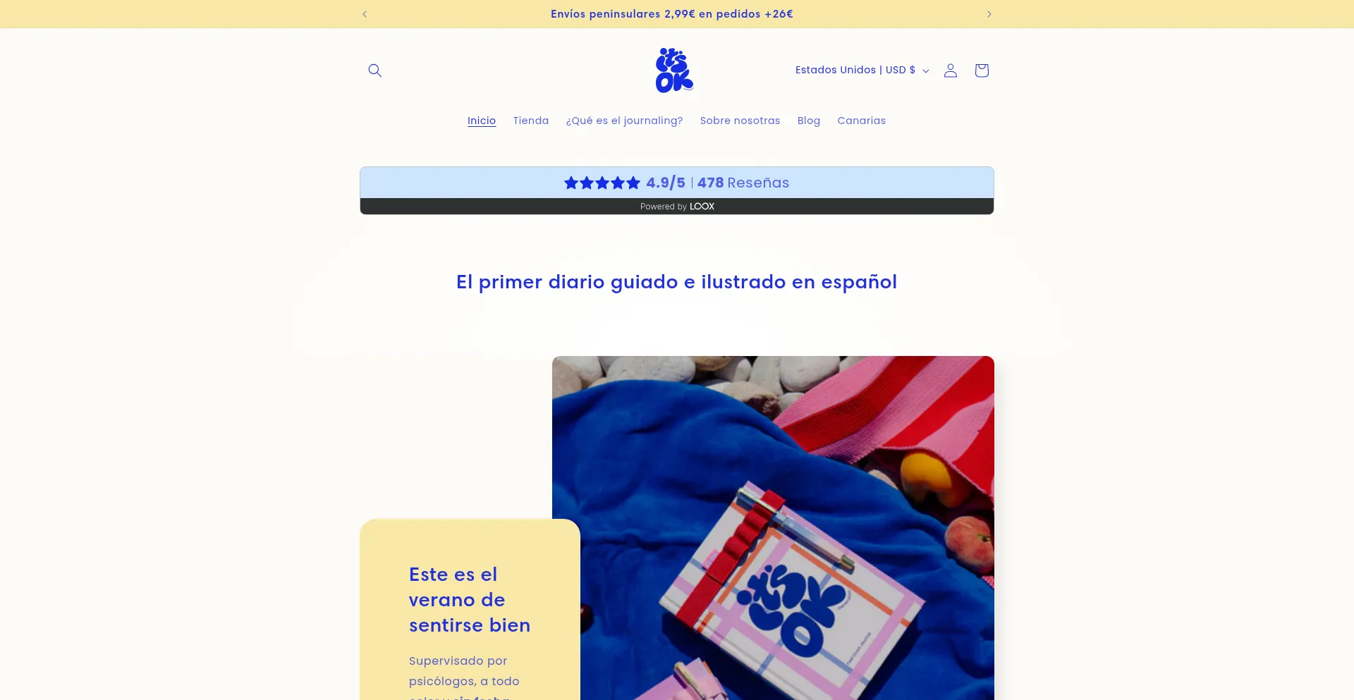Website screenshot of Itsokgeneration.com