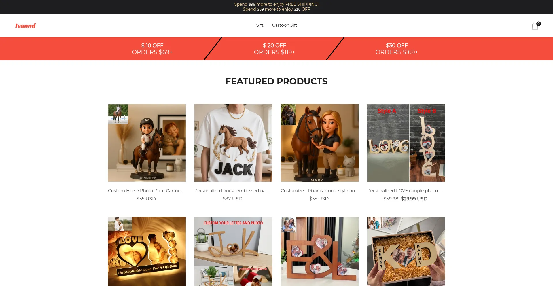 Website screenshot of Ivannd.com
