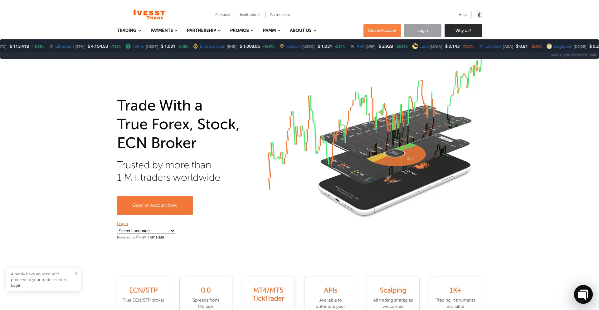 Ivessttrades.com Screenshot