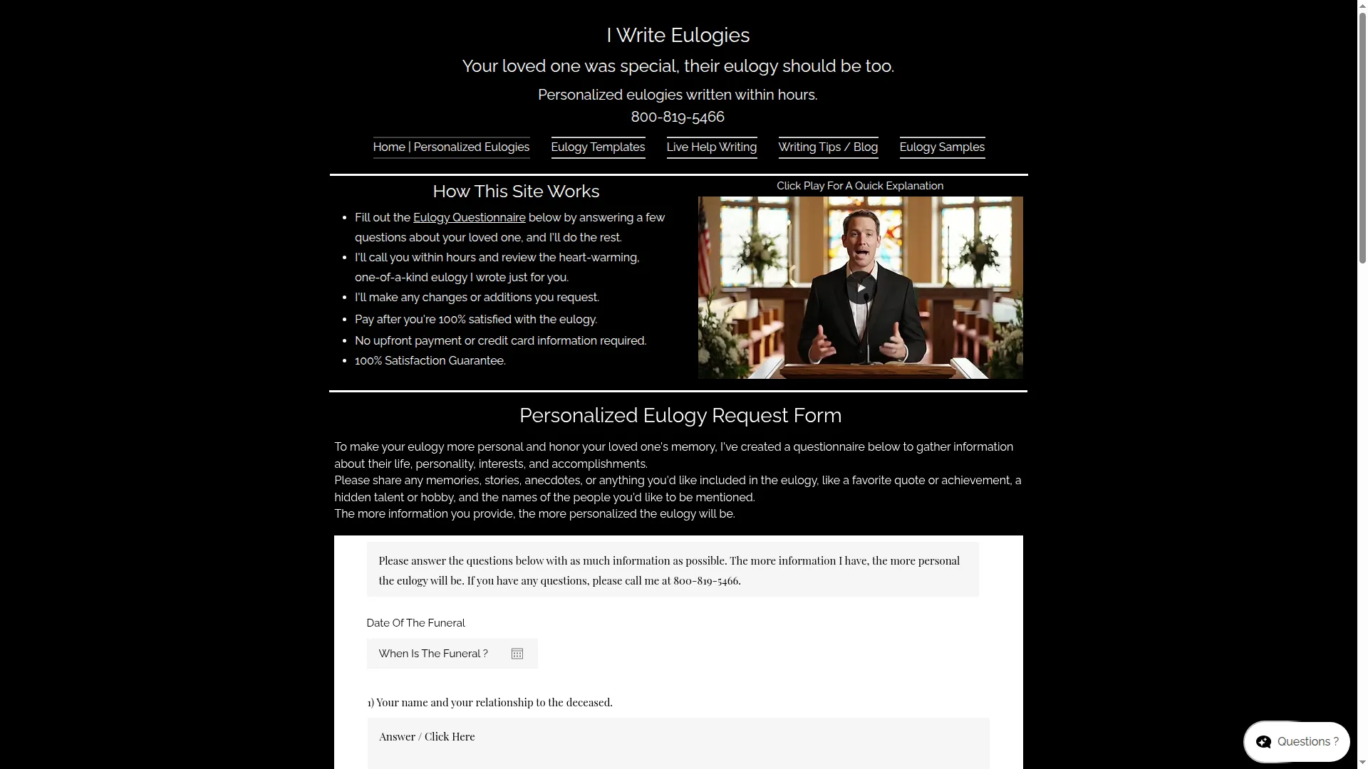 Iwriteeulogies.com