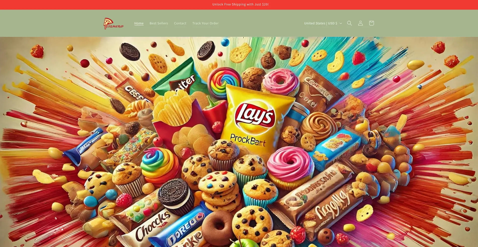 Website screenshot of Iznero.shop