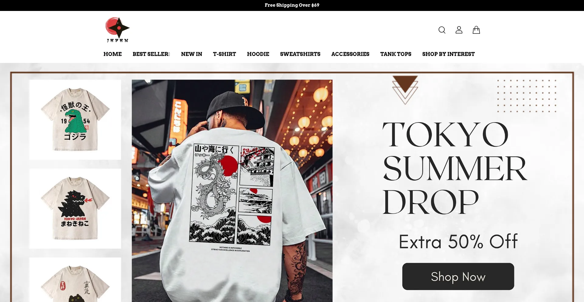 Website screenshot of Japan-canvas.com