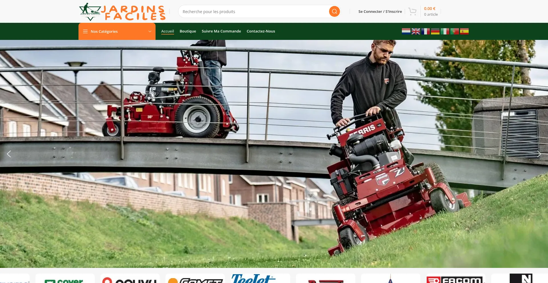 Website screenshot of Jardins-faciles.com