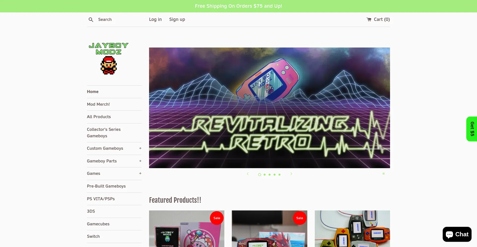 Website screenshot of Jayboymodz.com