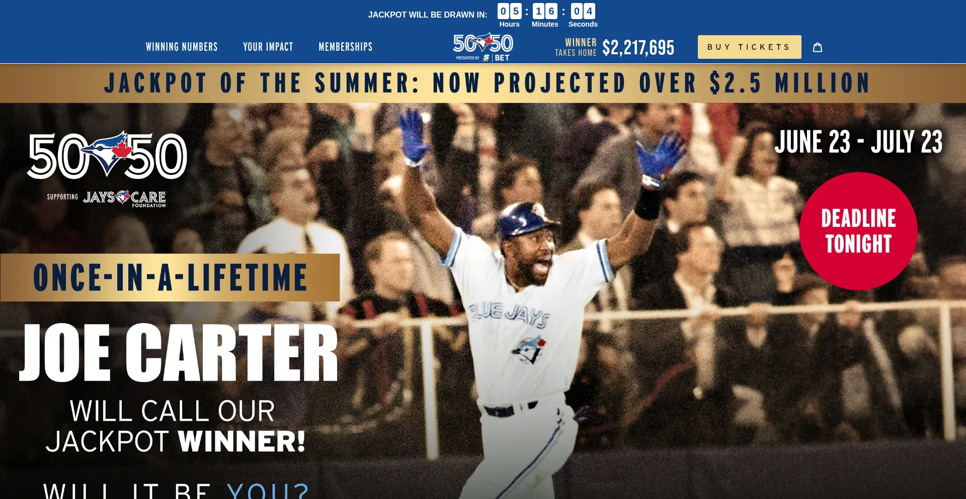 Website screenshot of Jayscare5050.com