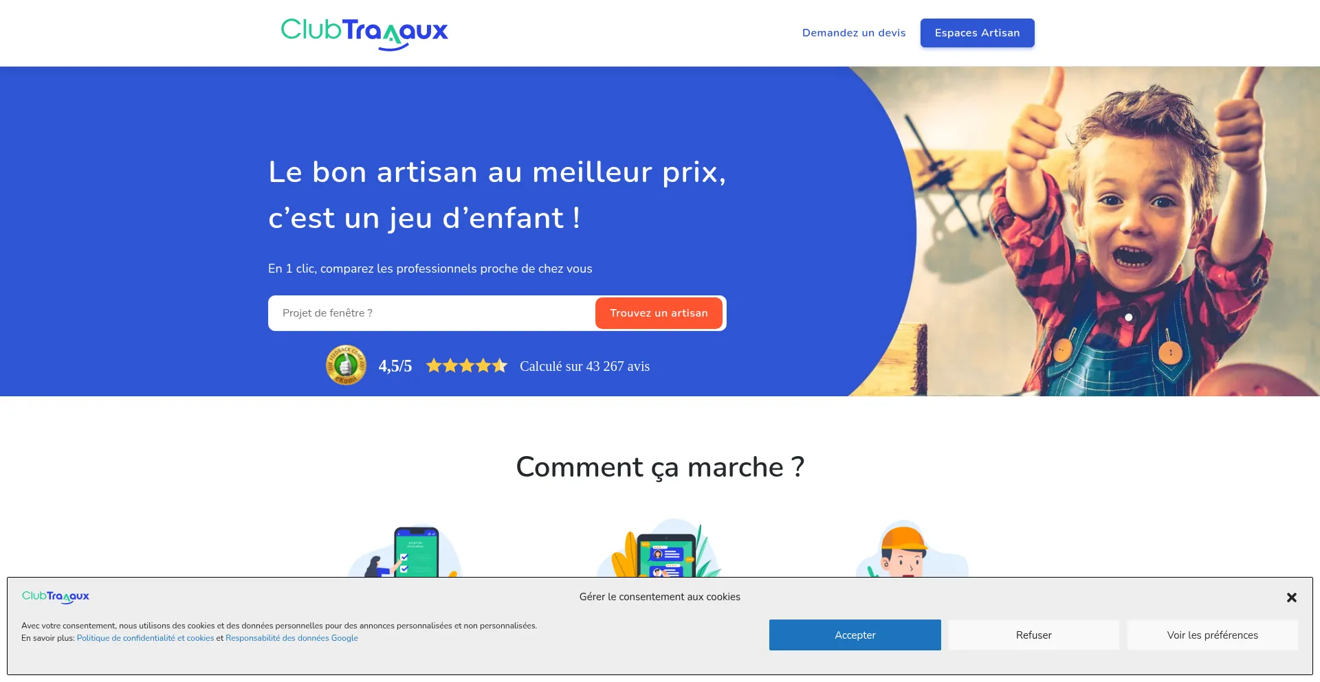 Website screenshot of Je-renove.net