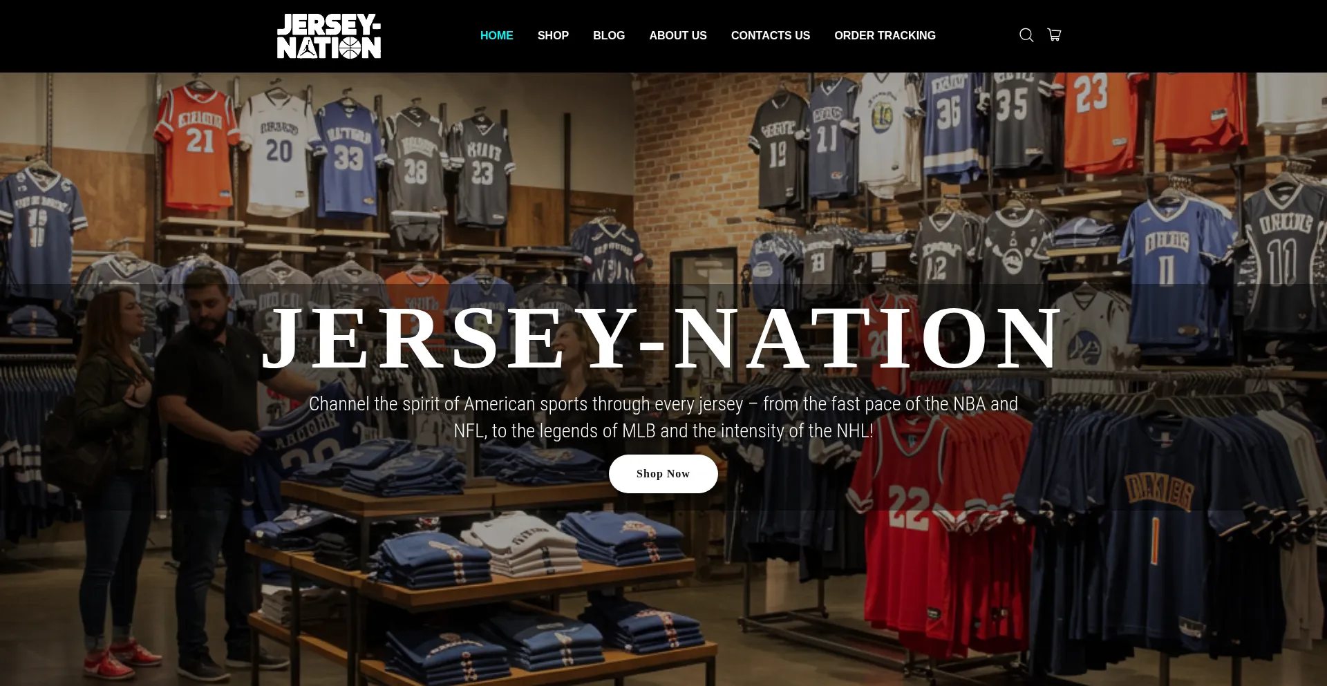 Website screenshot of Jersey-nations.com