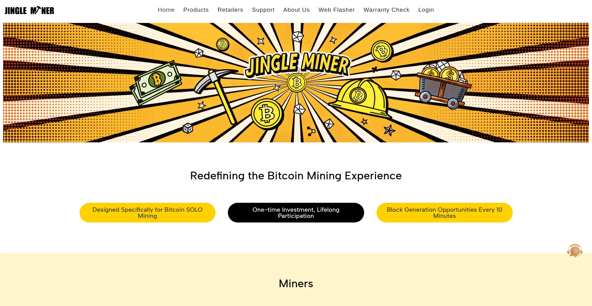 Website screenshot of Jingleminer.com