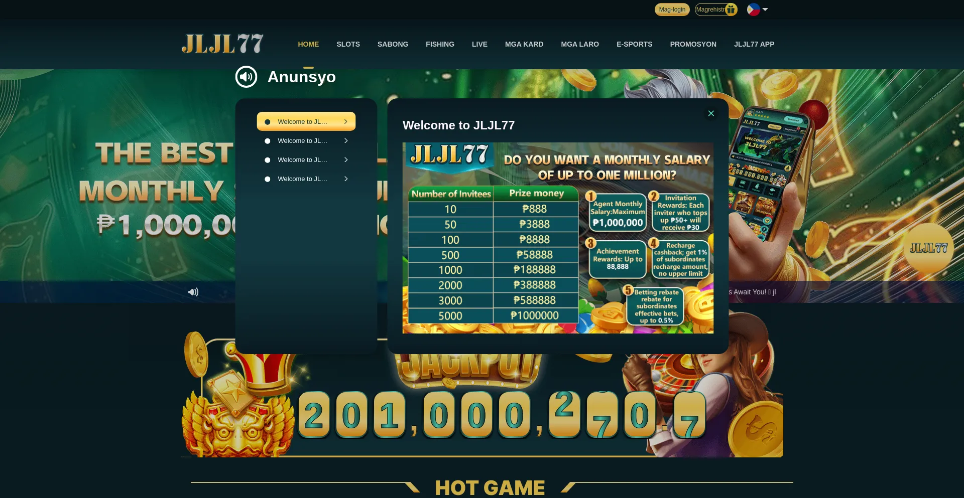 Website screenshot of Jljl771.com