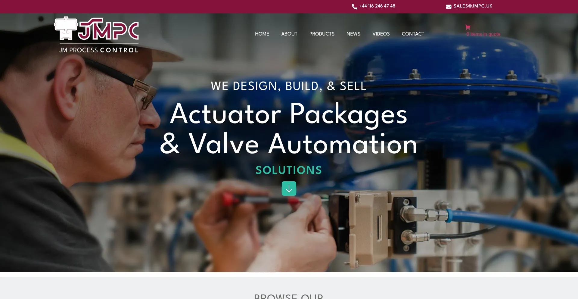 Website screenshot of Jmpc.uk