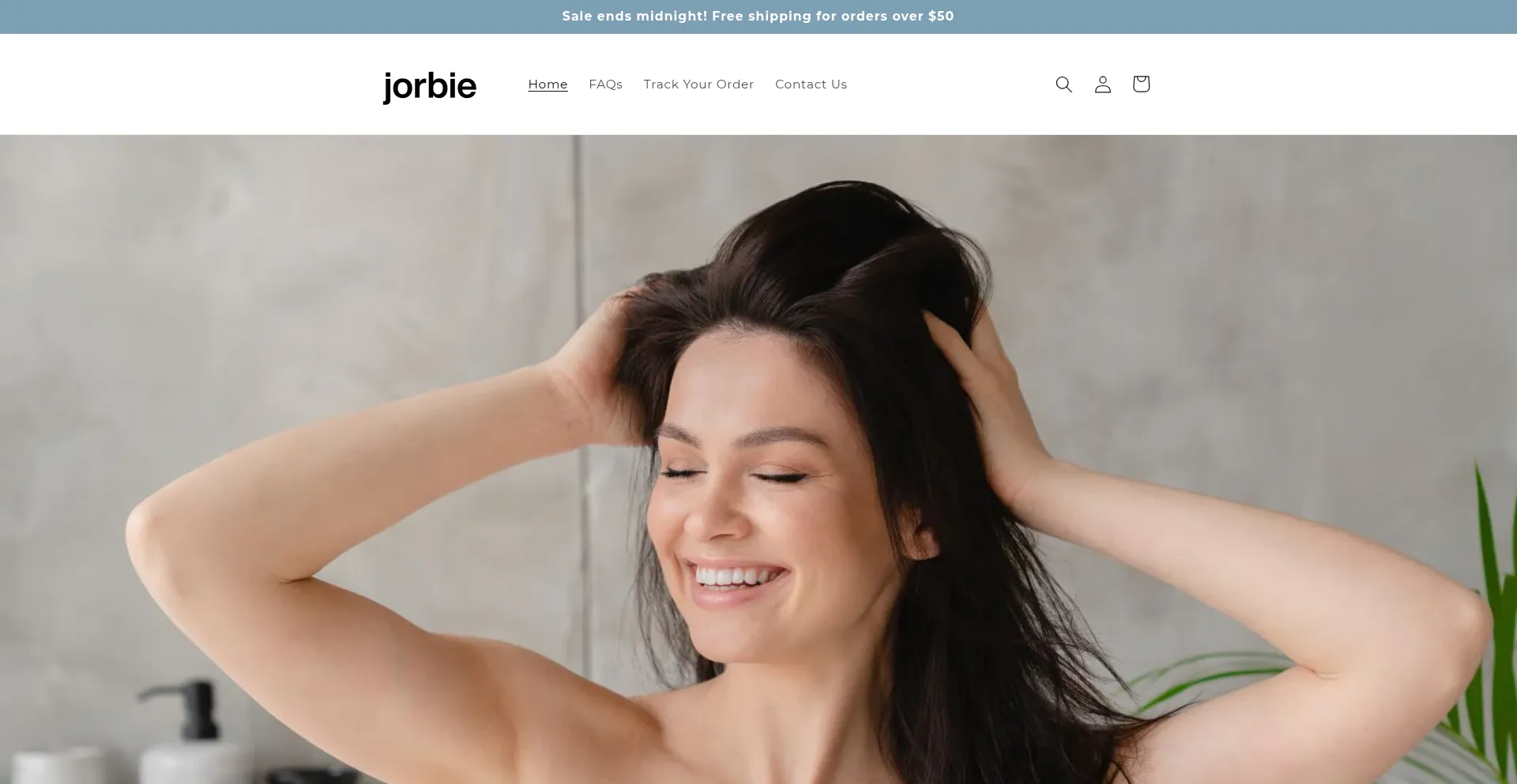 Website screenshot of Jorbiestore.com