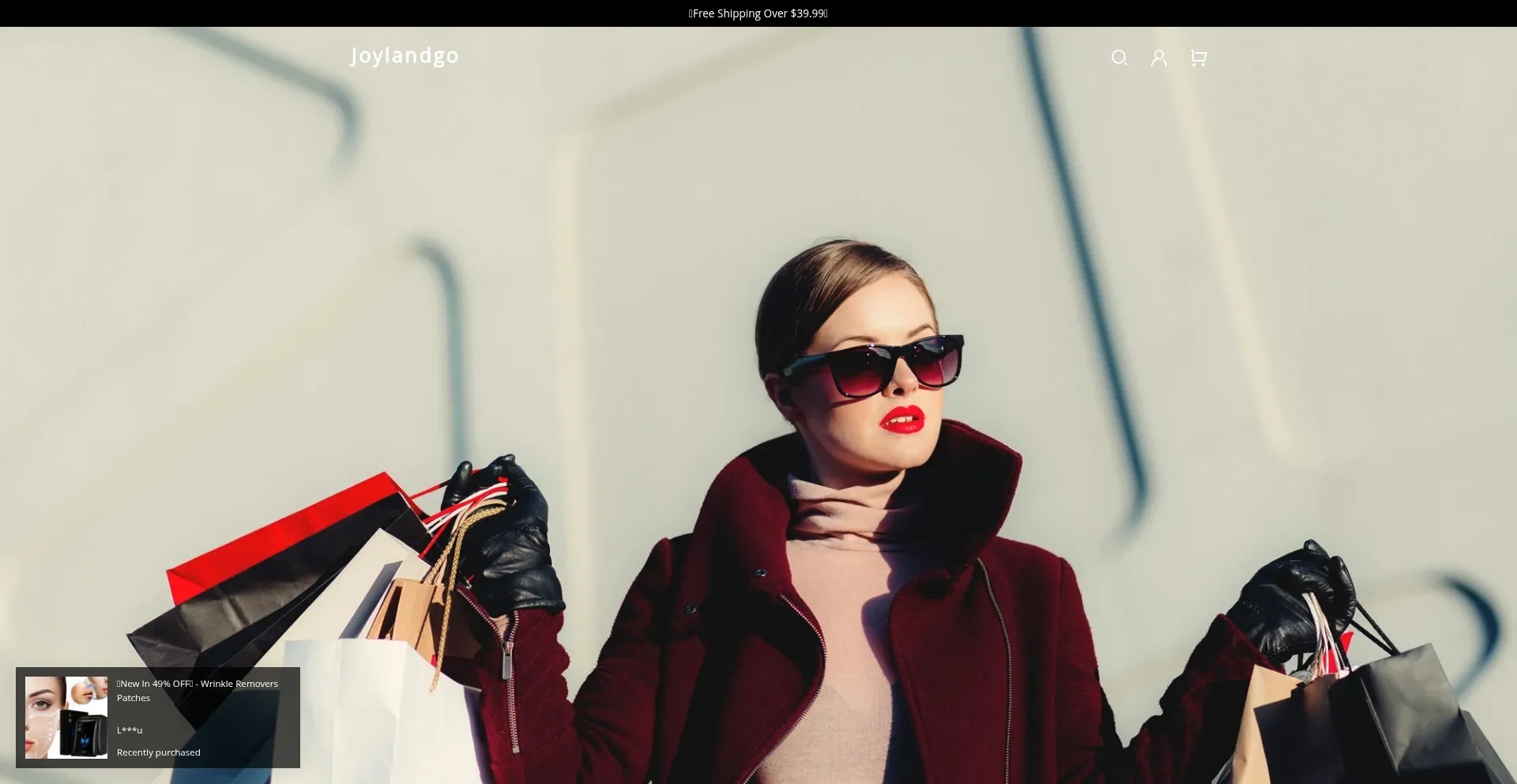 Website screenshot of Joylandgo.com