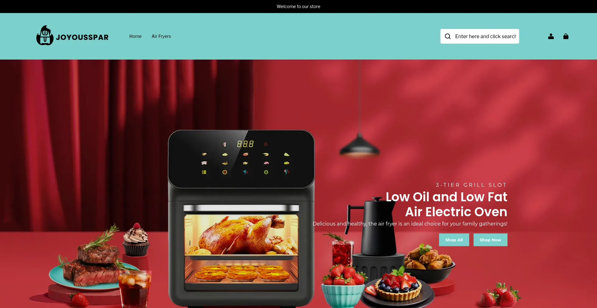 Website screenshot of Joyousspar.com