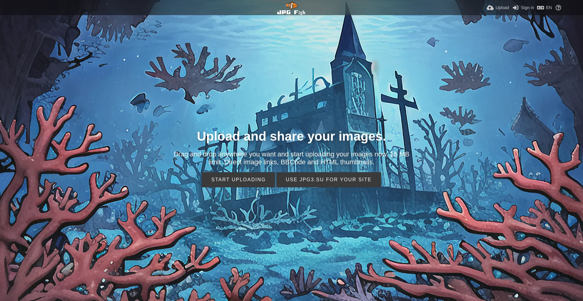 Website screenshot of Jpg4.su