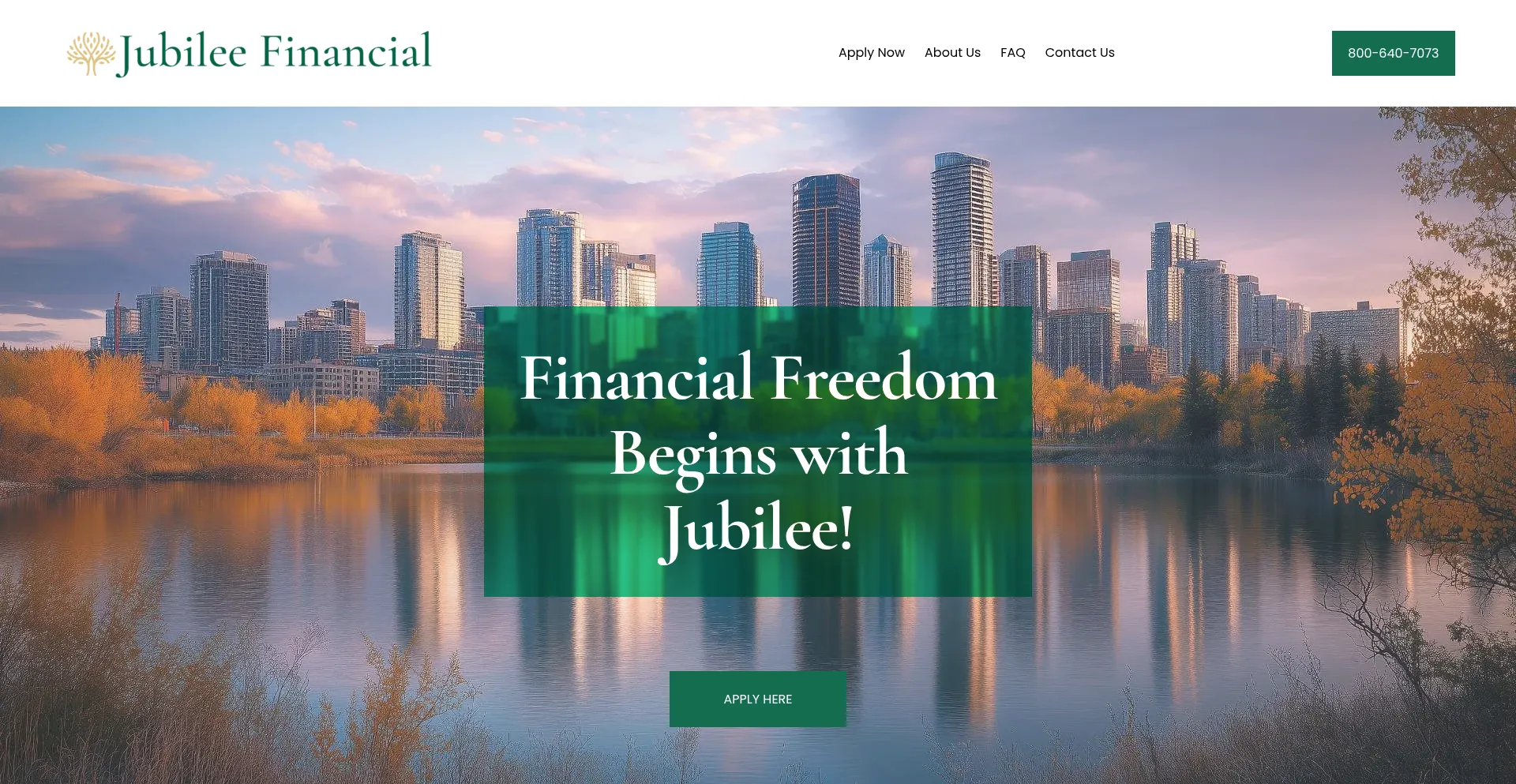 Jubileefin.com Screenshot