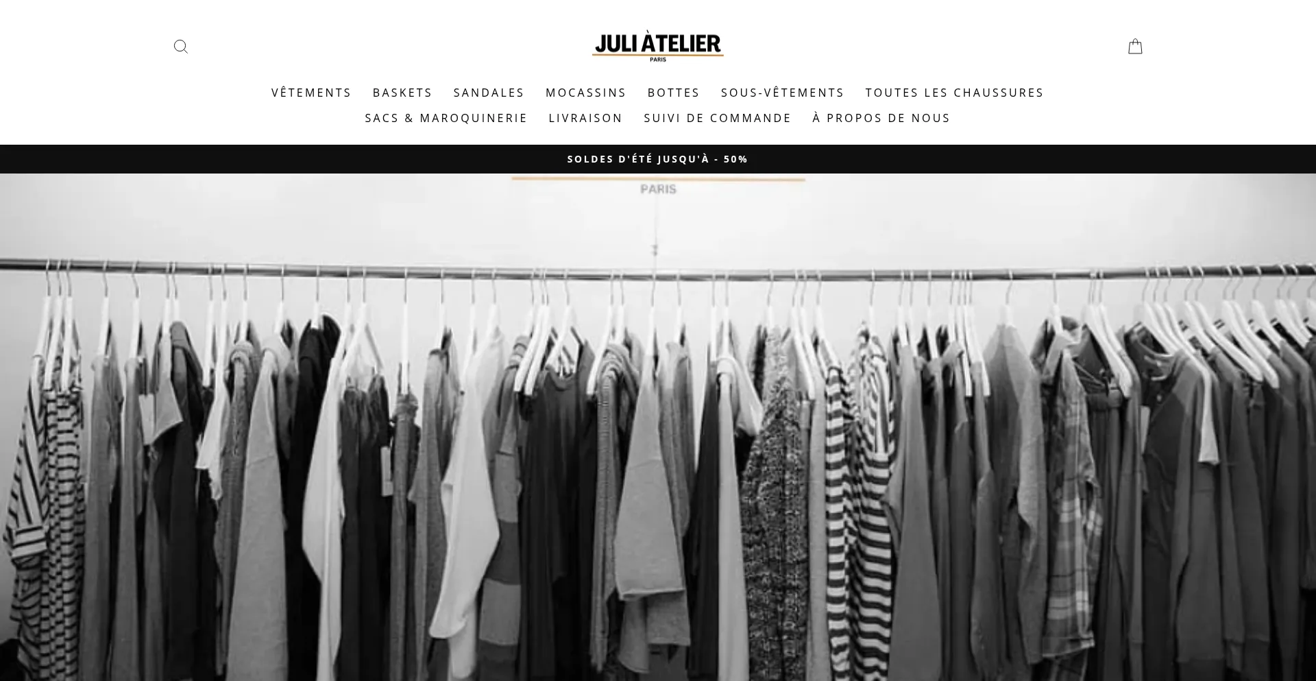 Website screenshot of Juliatelier.com