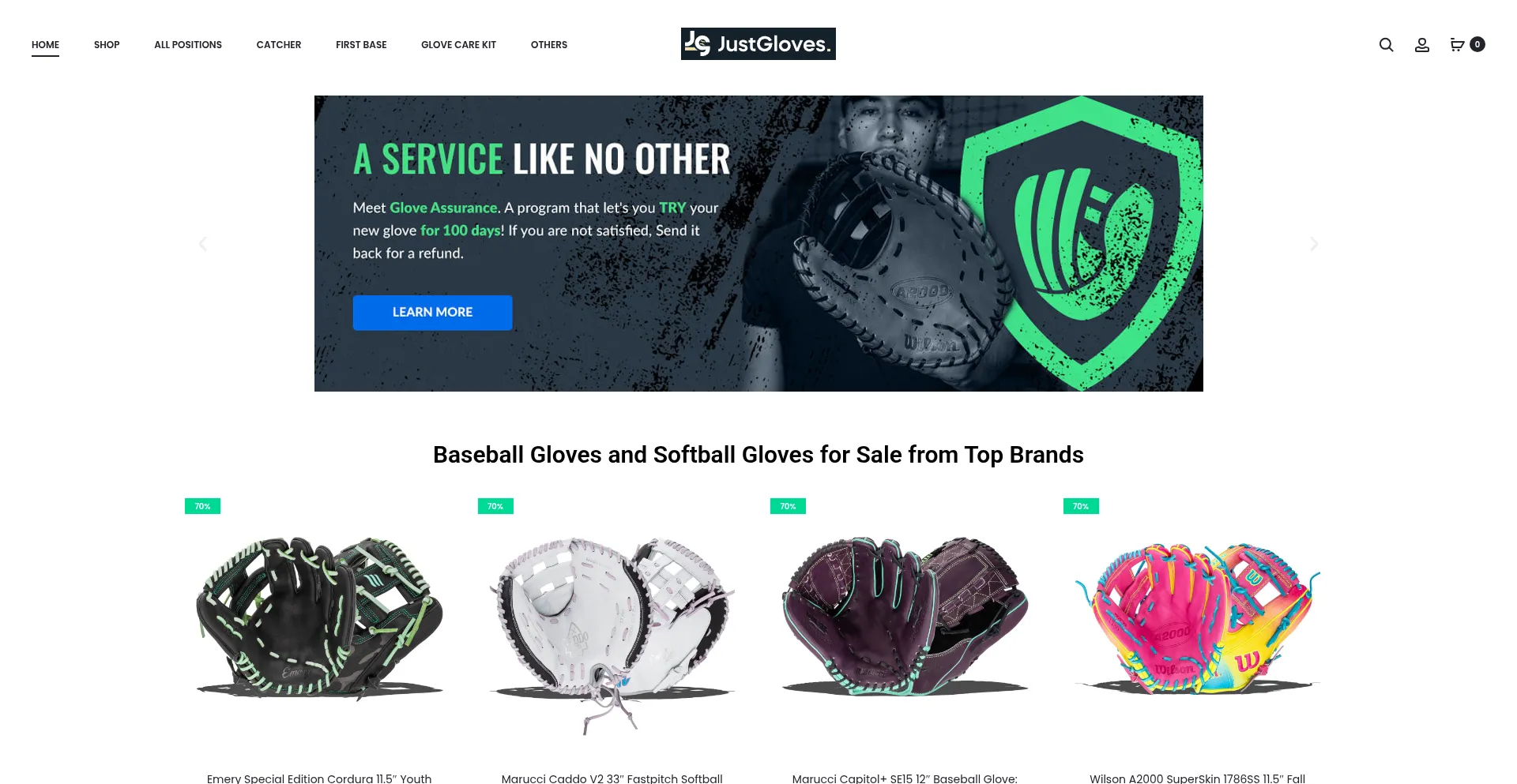Justballglovesonline.com