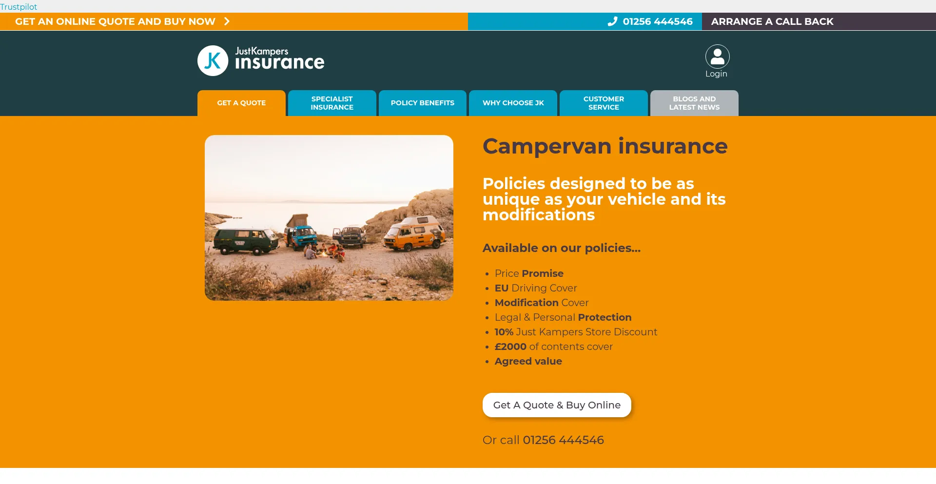 Justkampersinsurance.com