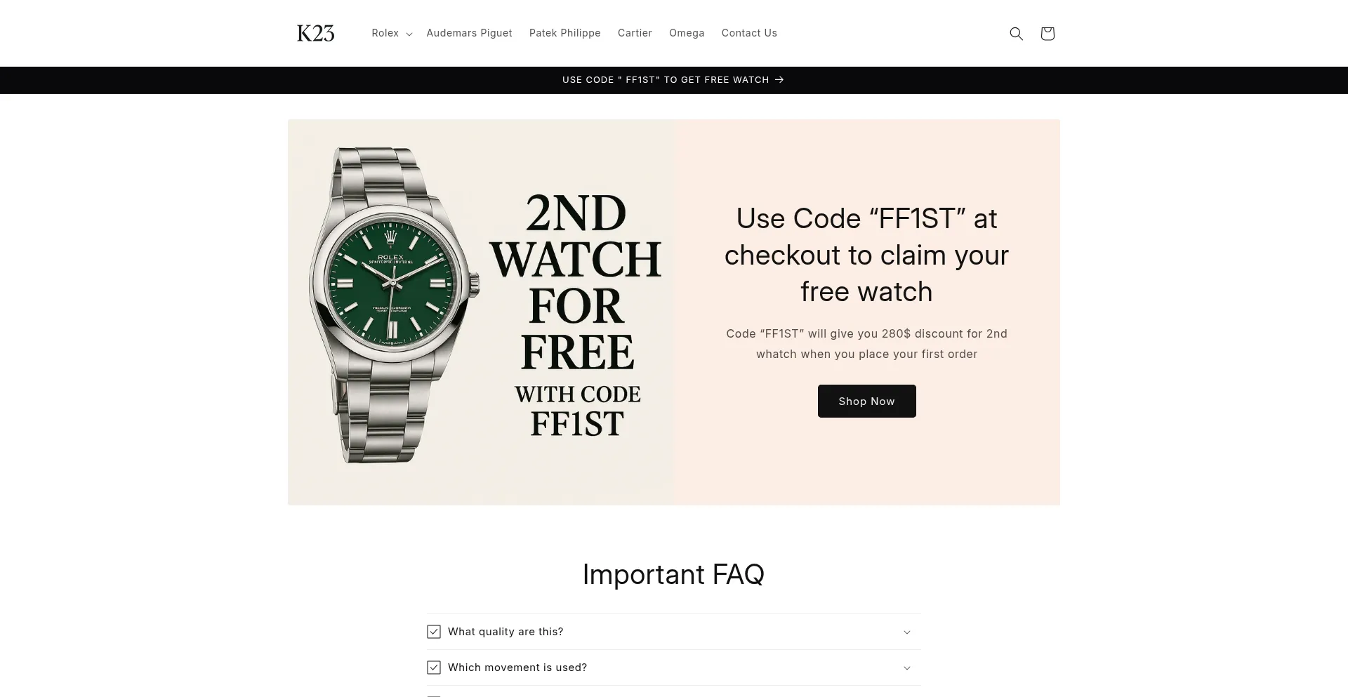 K23watch.store é Seguro e Confiável?