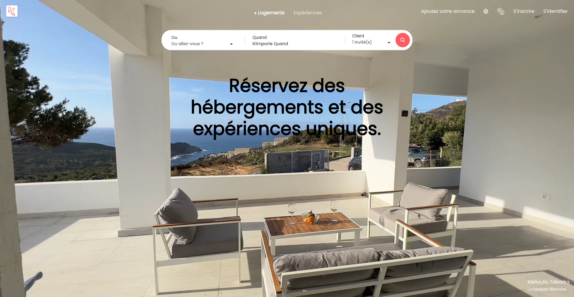 Website screenshot of Kabylis.tn