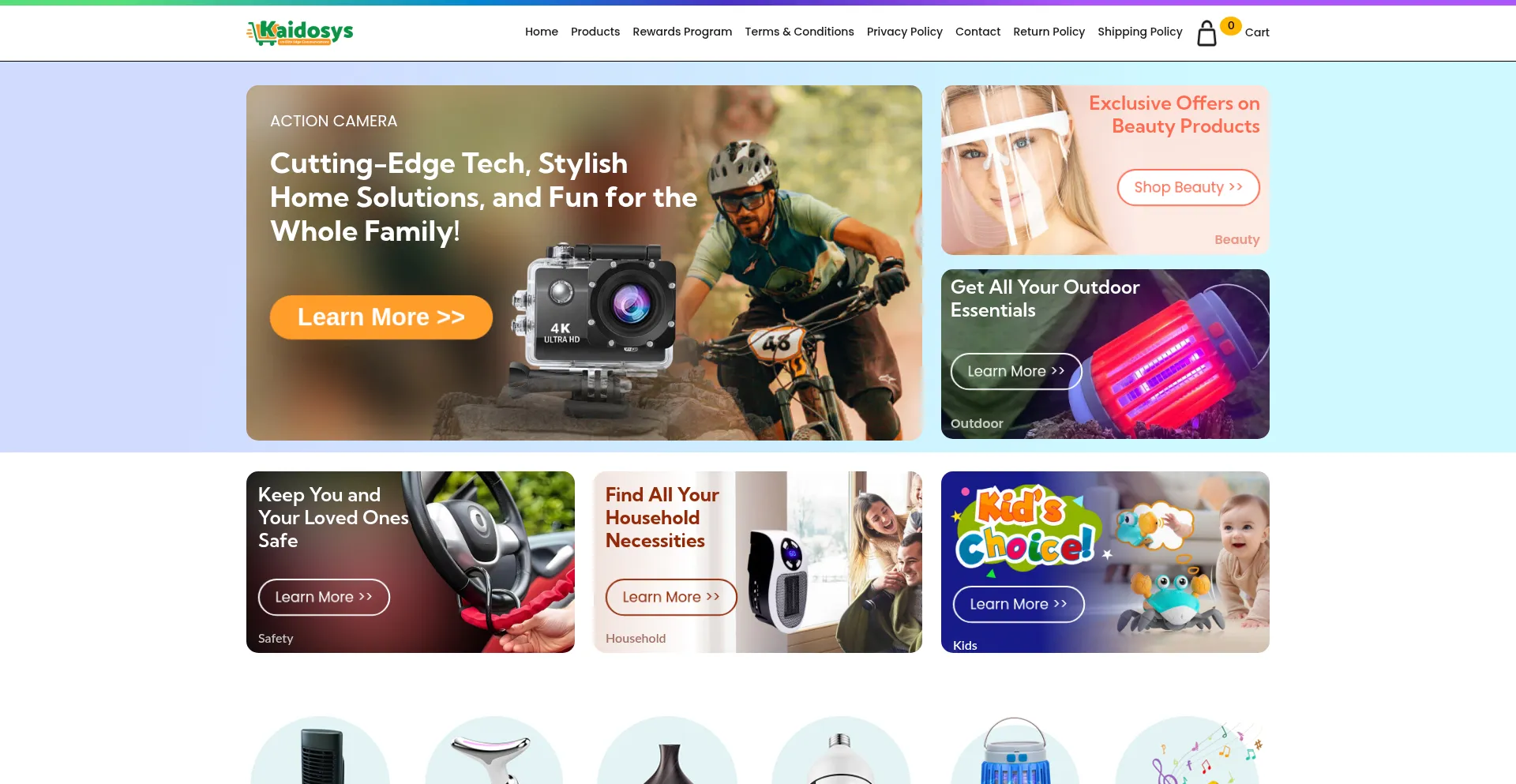 Website screenshot of Kaidosys.com