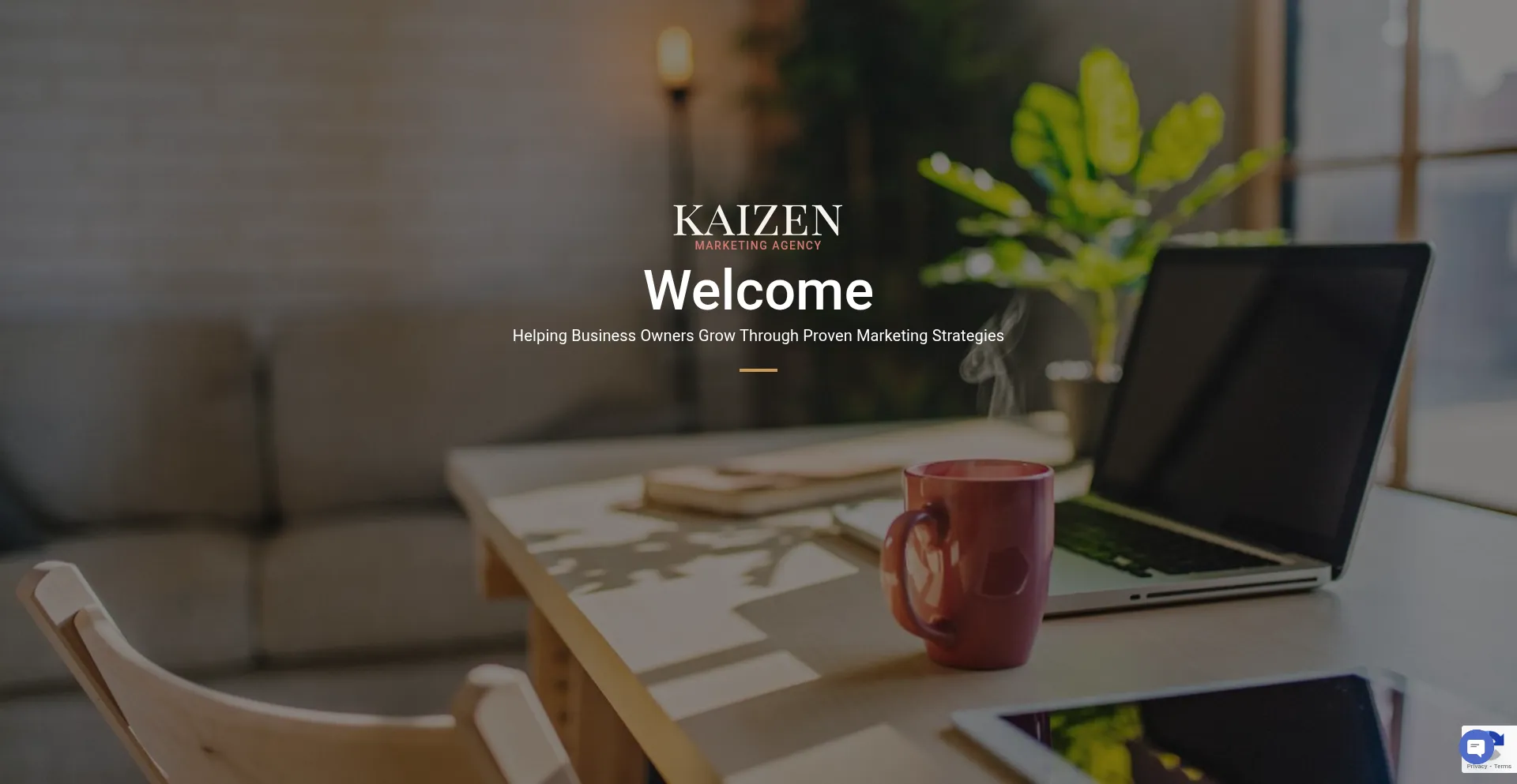 Website screenshot of Kaizen-marketing-agency.com