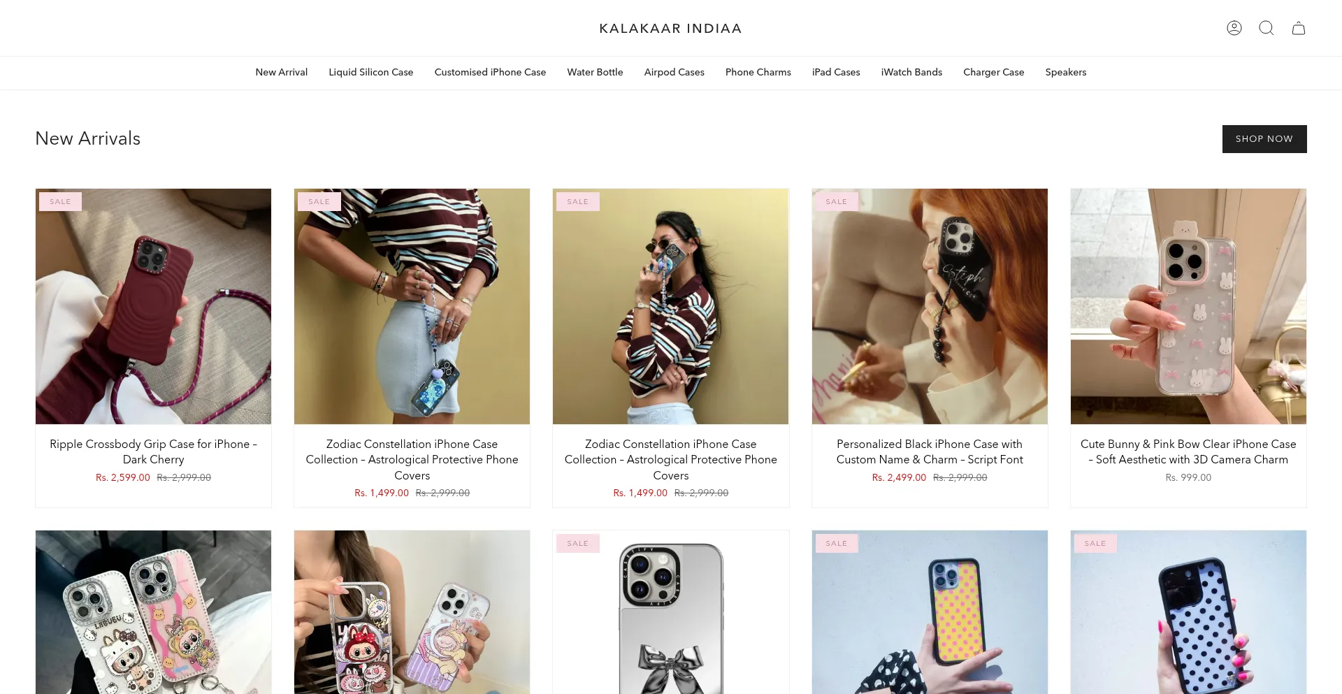 Website screenshot of Kalakaarindiaa.com