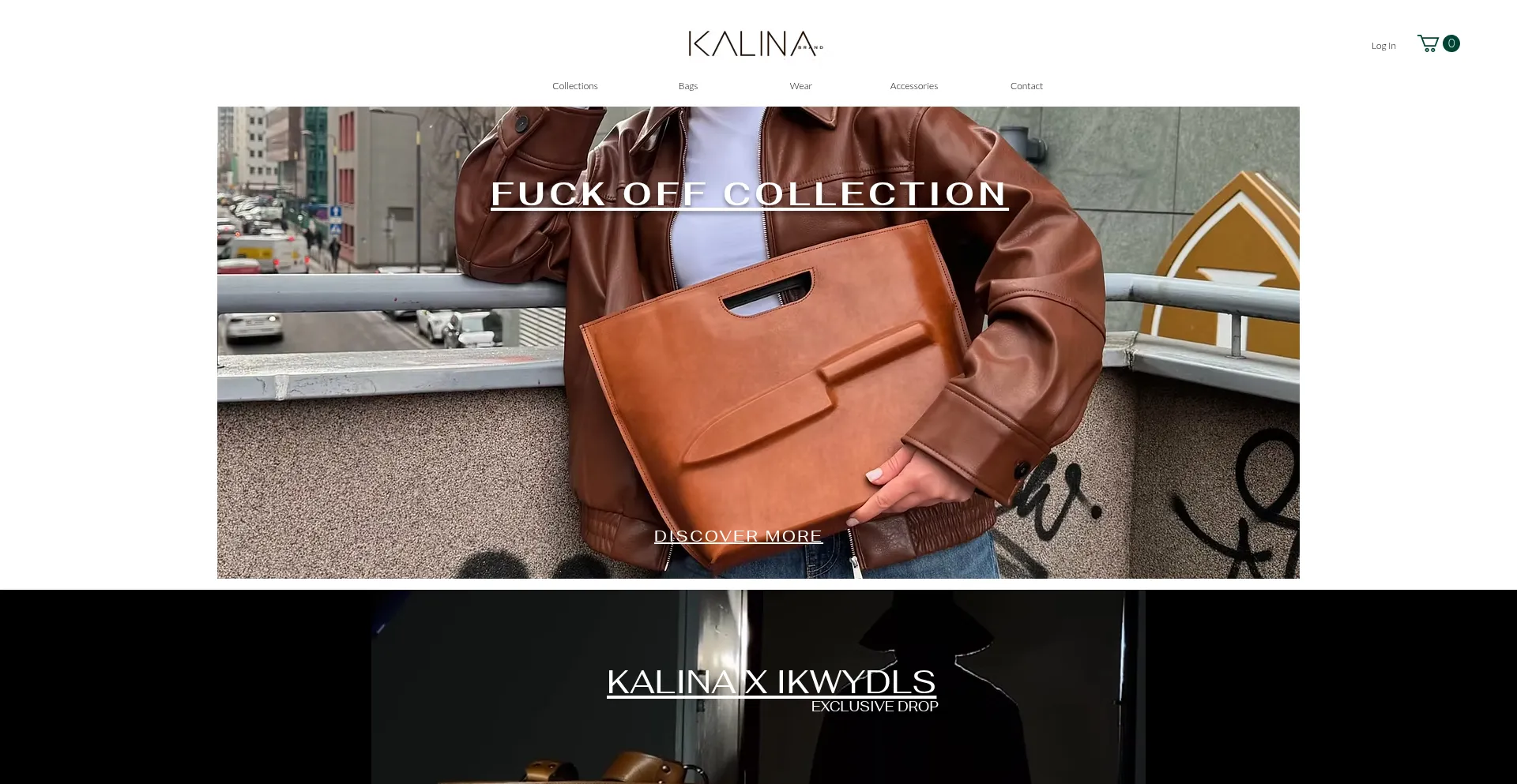 Website screenshot of Kalinabrand.com