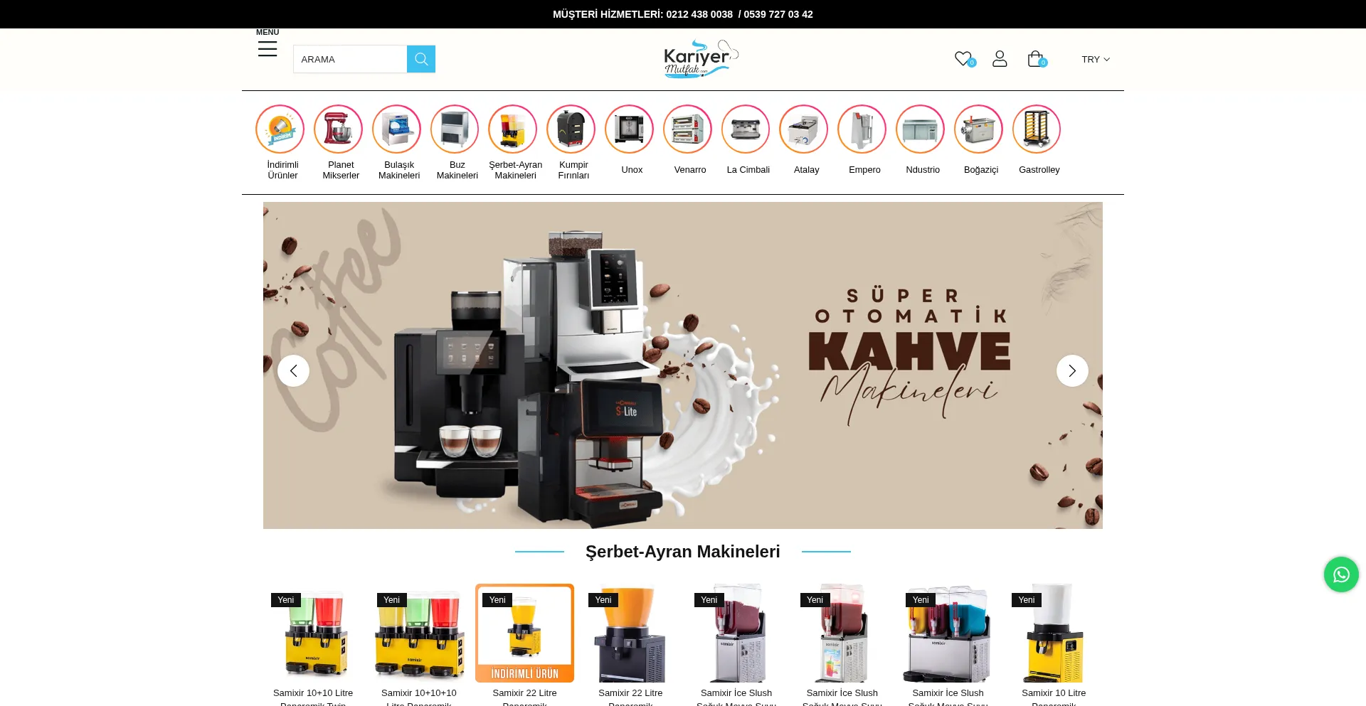 Website screenshot of Kariyermutfak.com