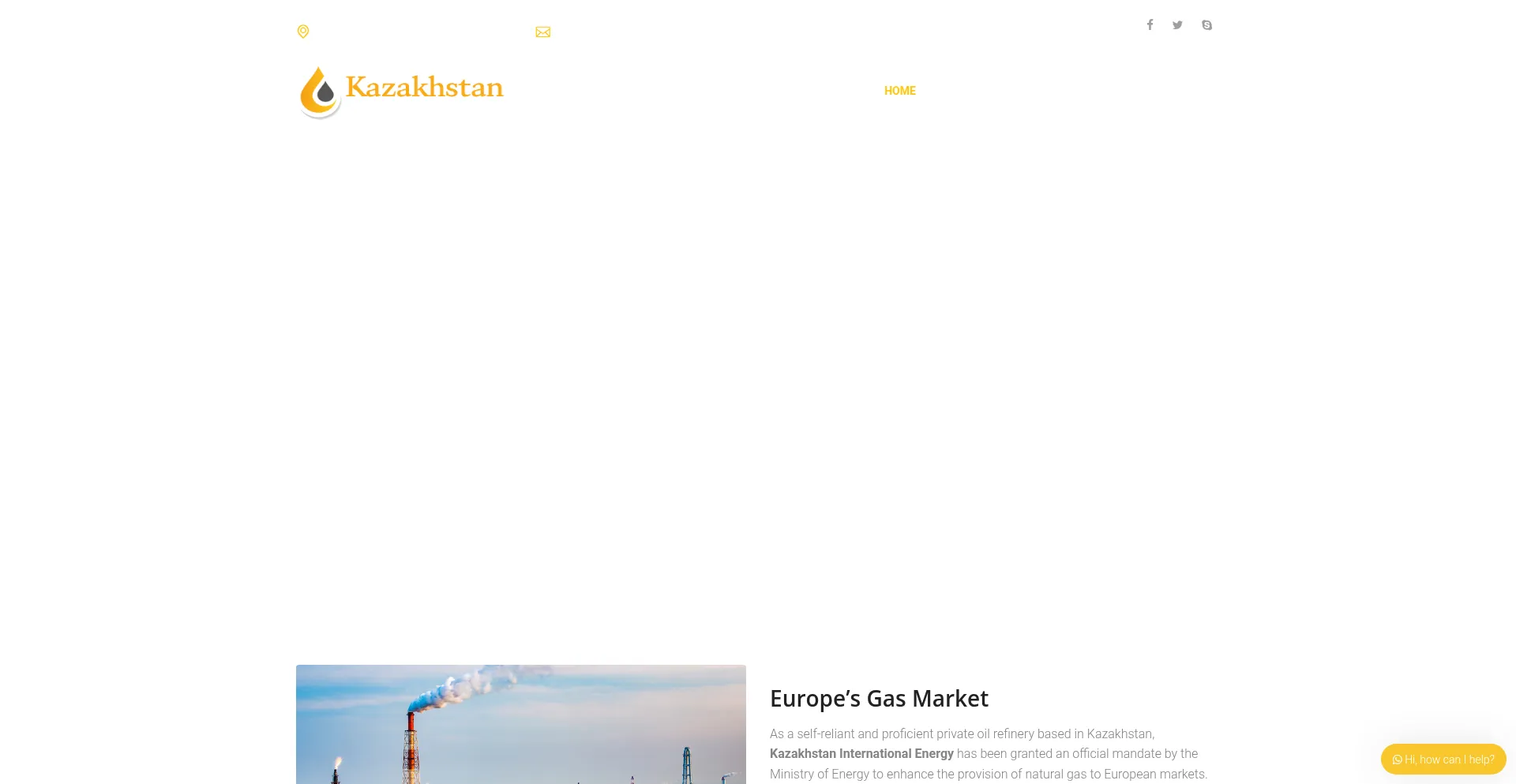 Website screenshot of Kazakhstanintenergy.com