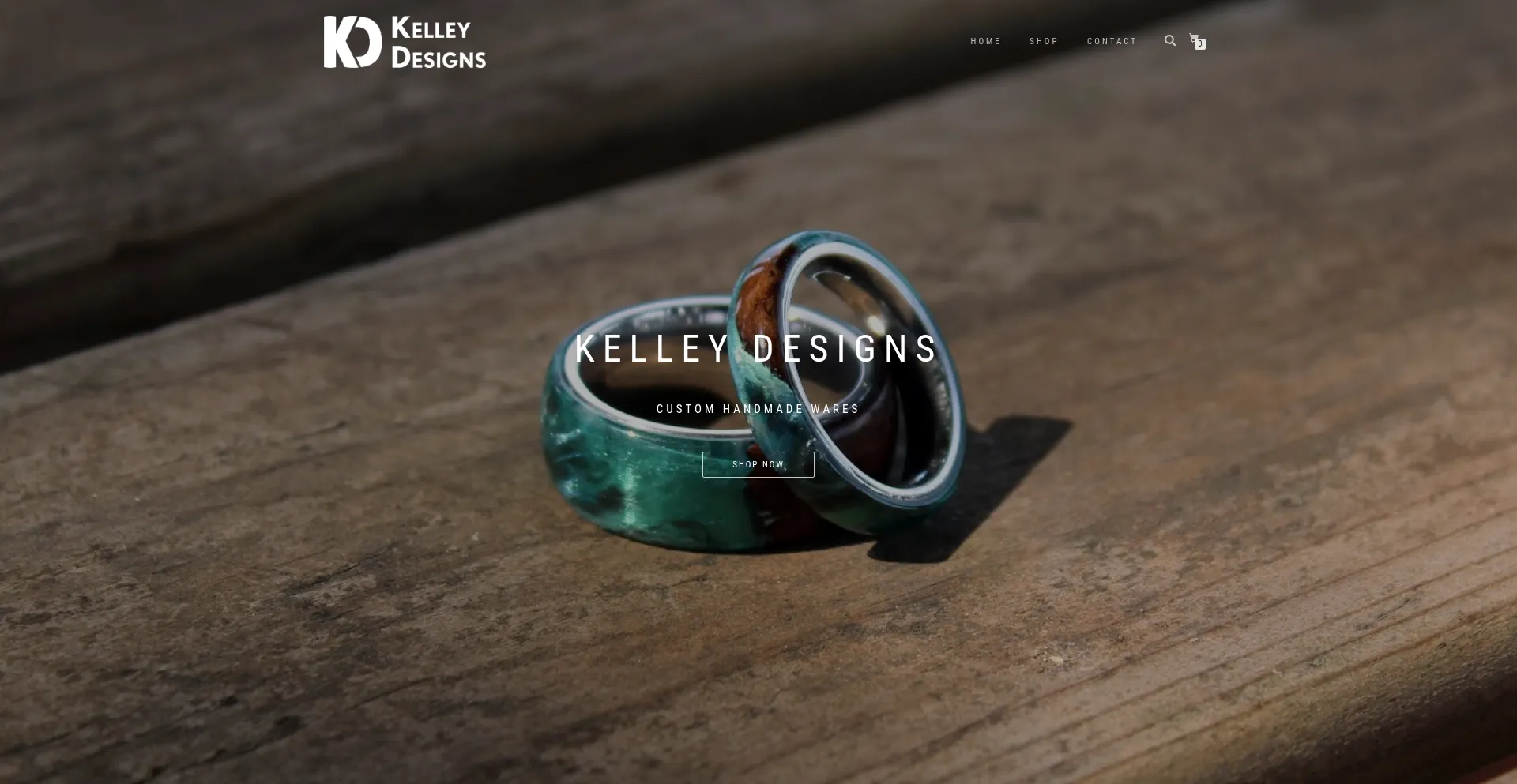Website screenshot of Kelleydesigns.net