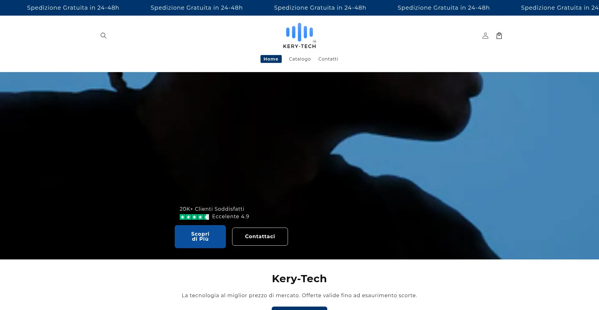 Website screenshot of Kerytech.com