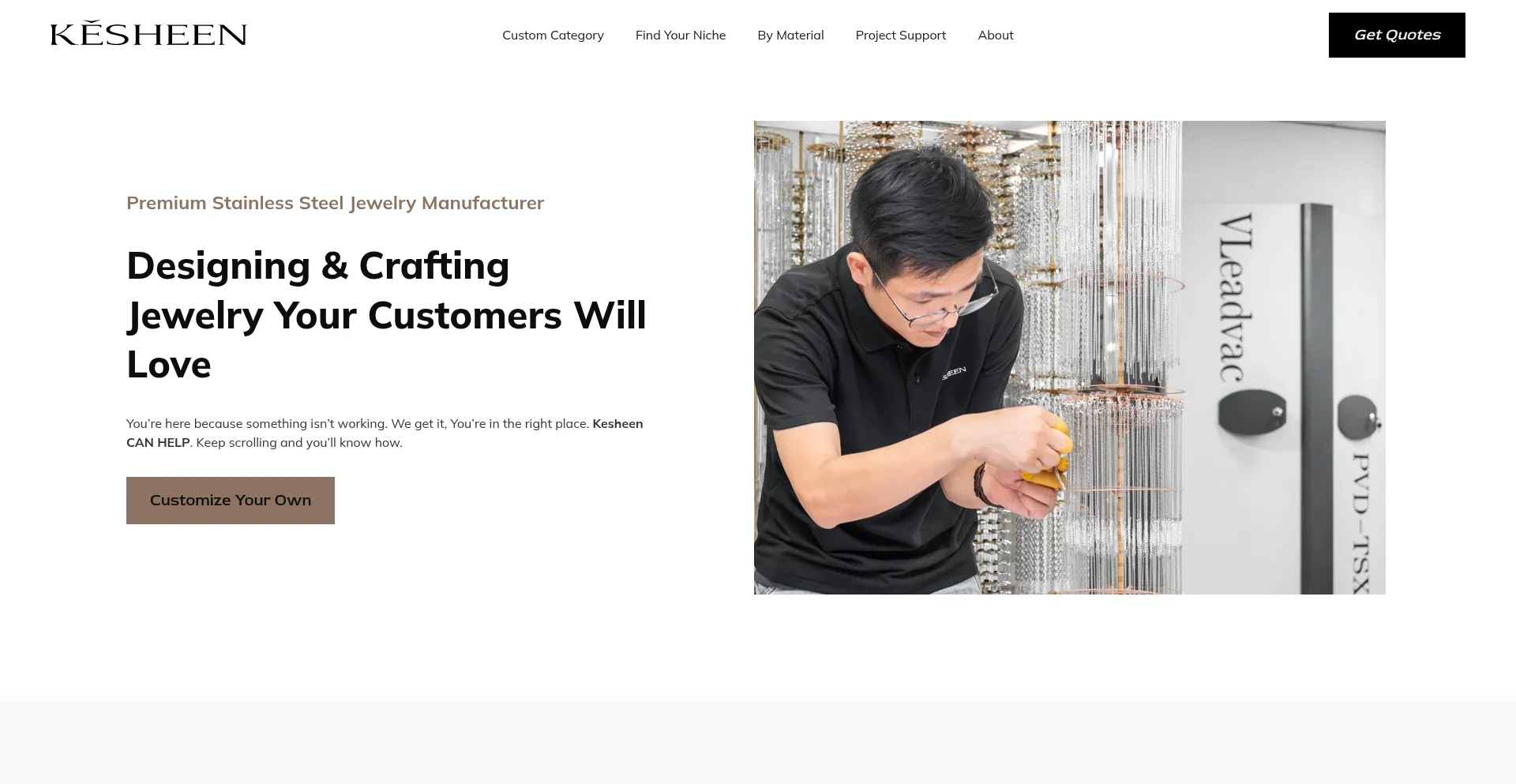 Kesheen.com Screenshot
