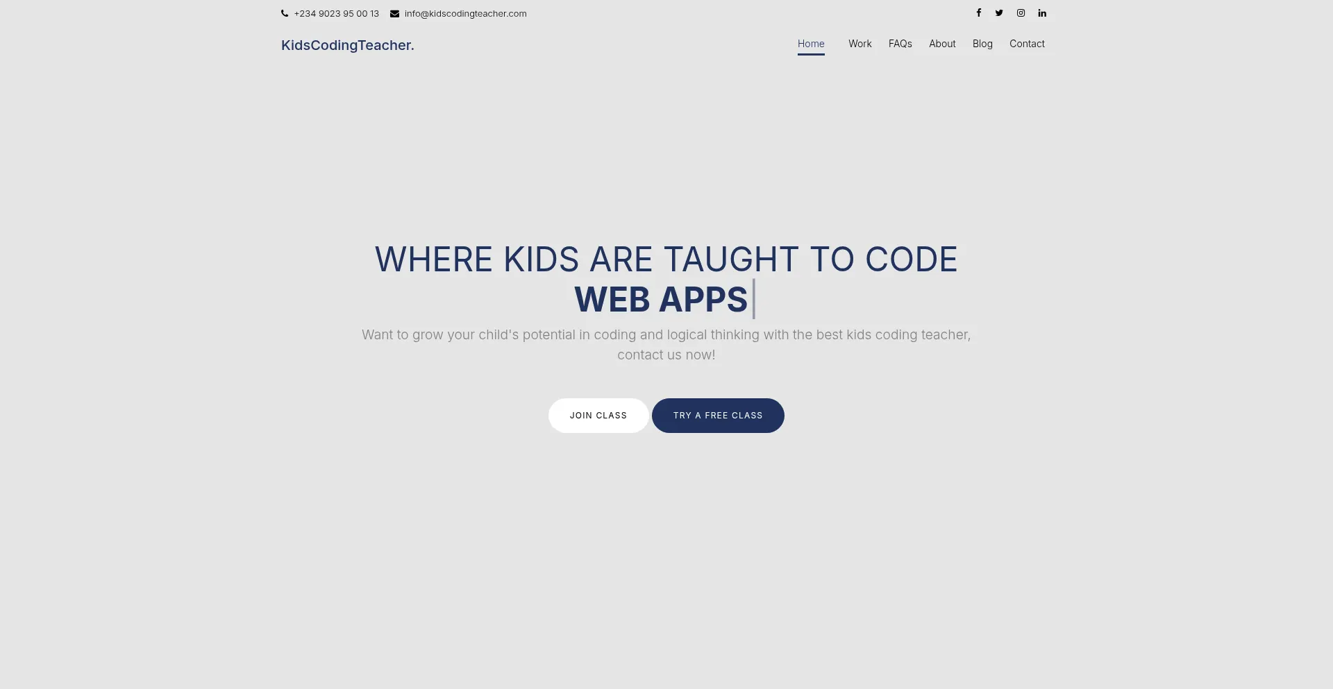 Kidscodingteacher.com é Seguro e Confiável?