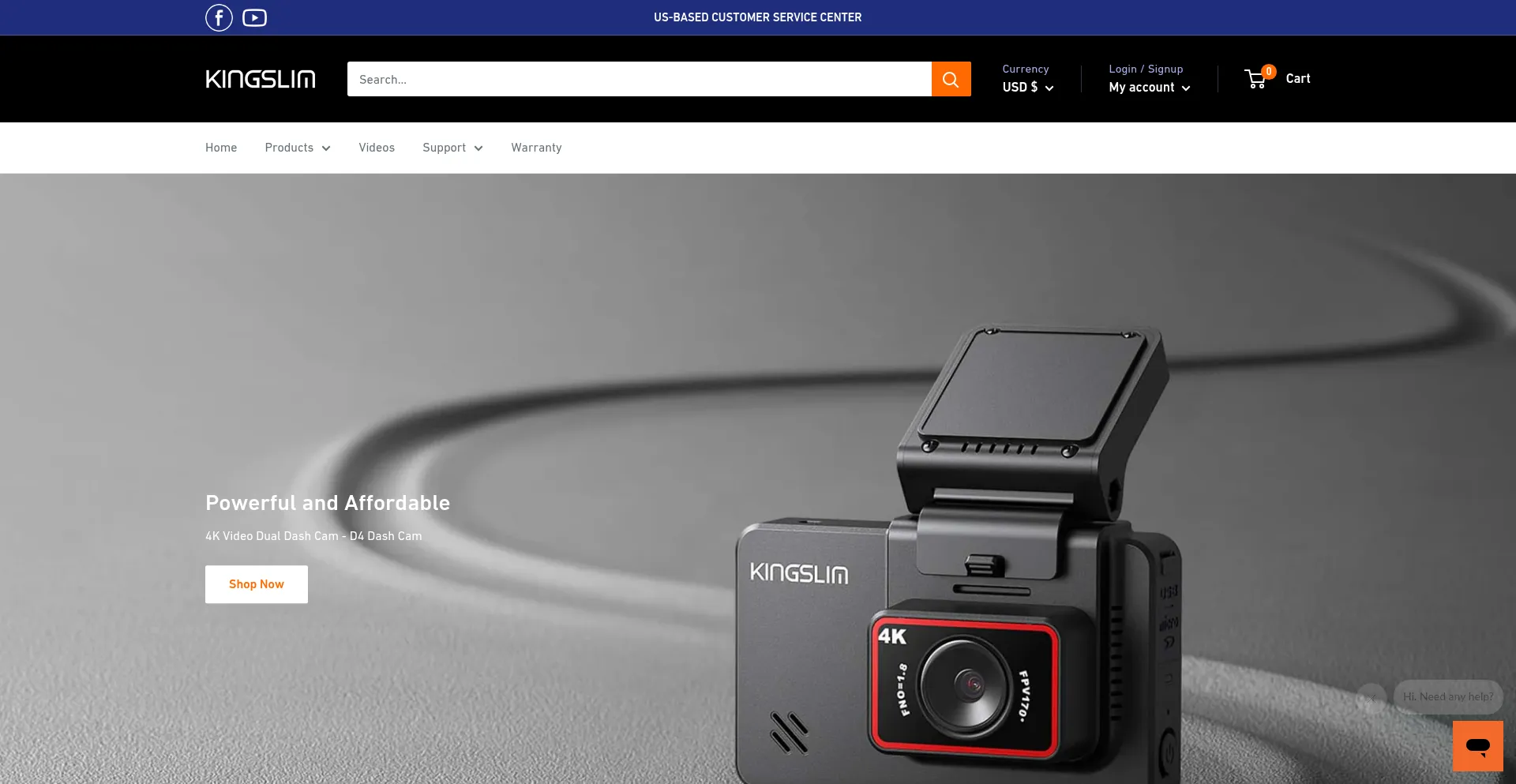 Website screenshot of Kingslim.net