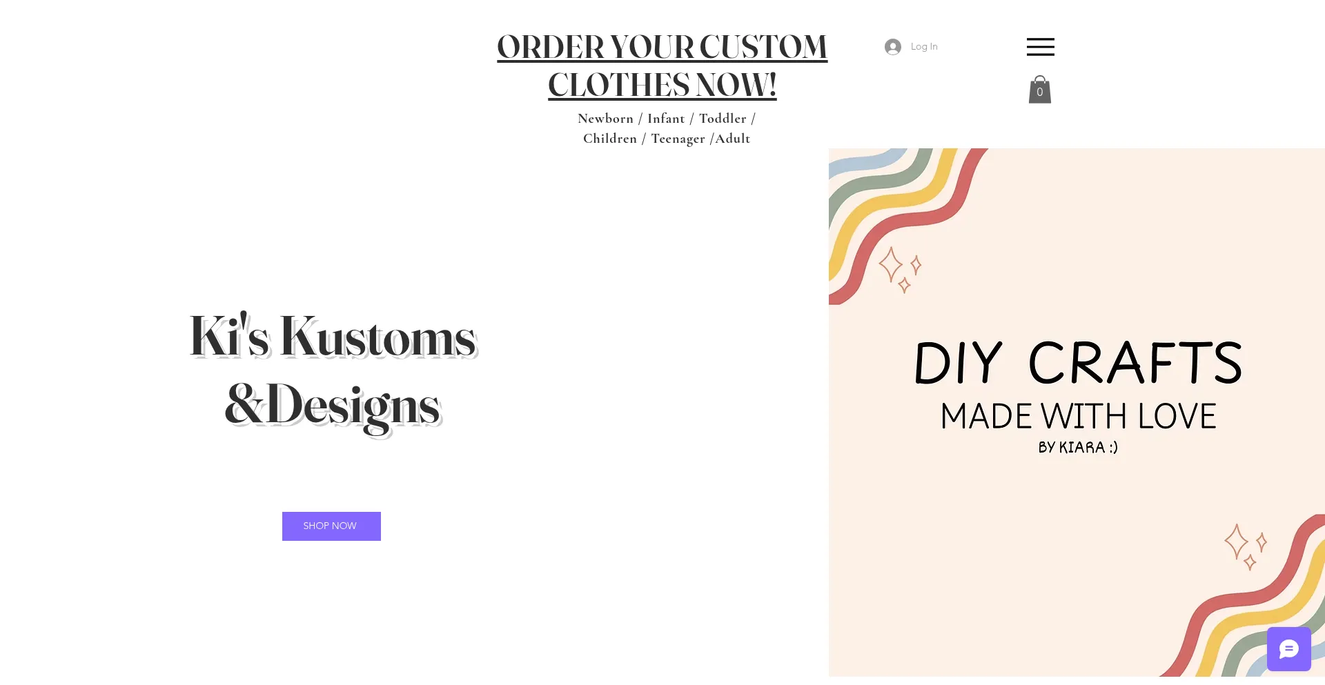 Website screenshot of Kiskustomsdesigns.com