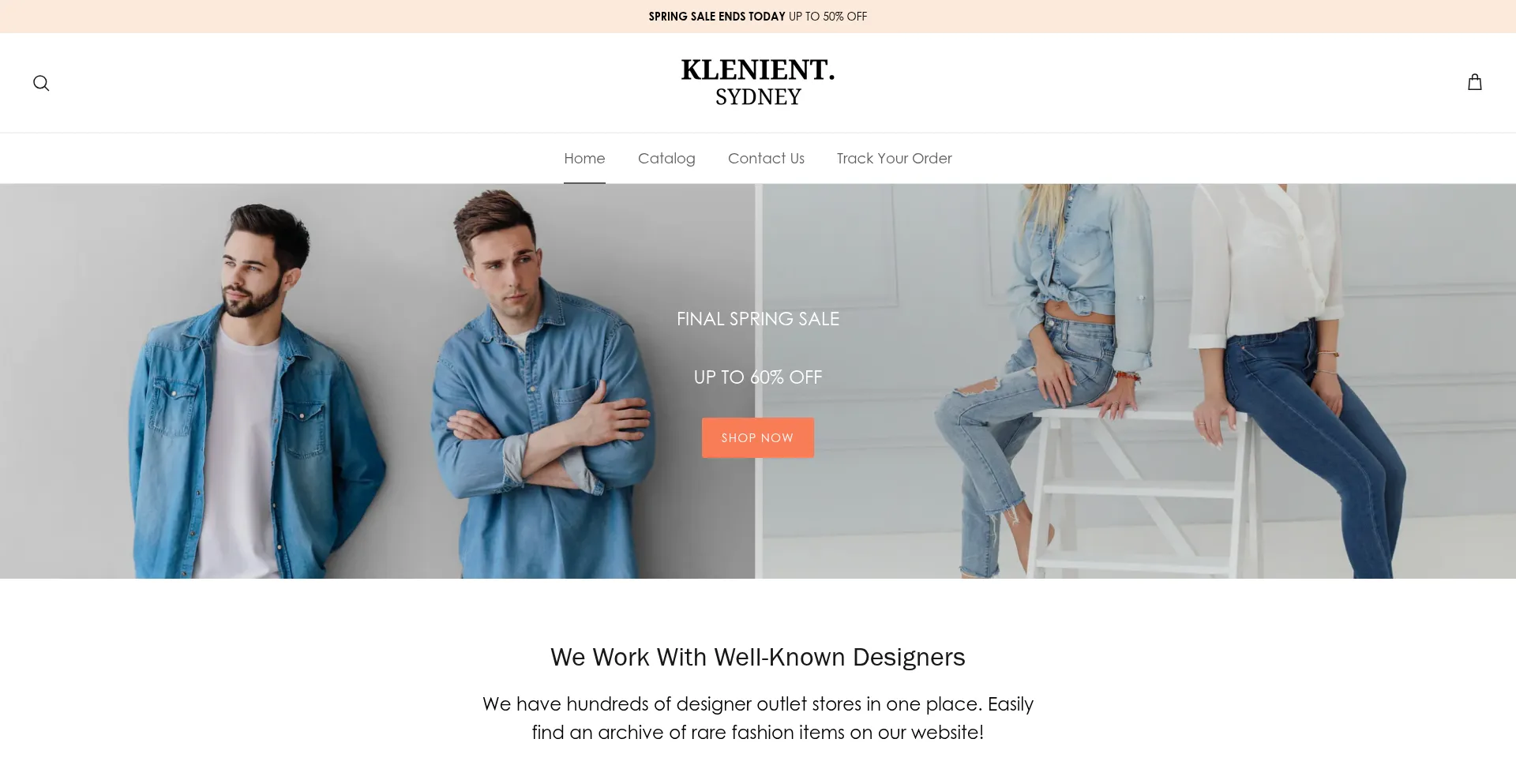 Website screenshot of Klenient.com