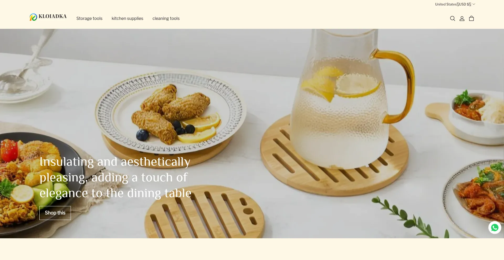 Website screenshot of Kloiadka.com