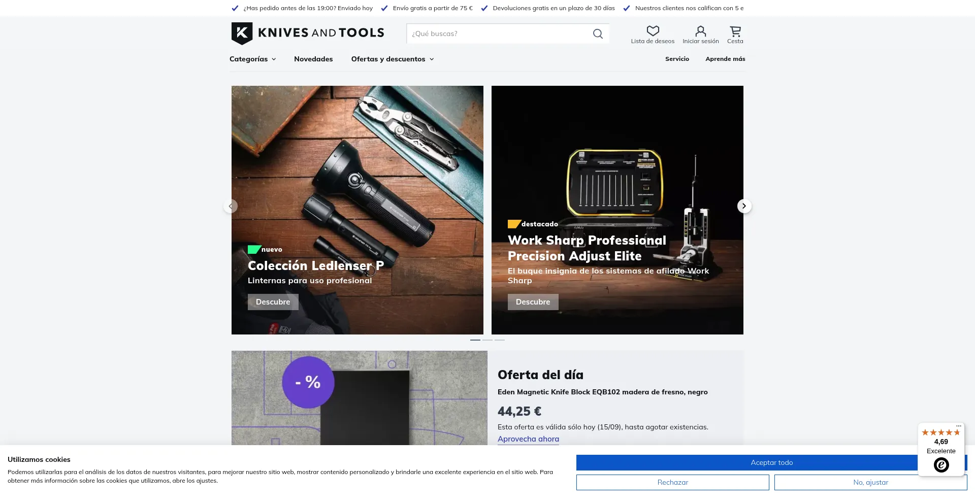 Knivesandtools.es é Seguro e Confiável?