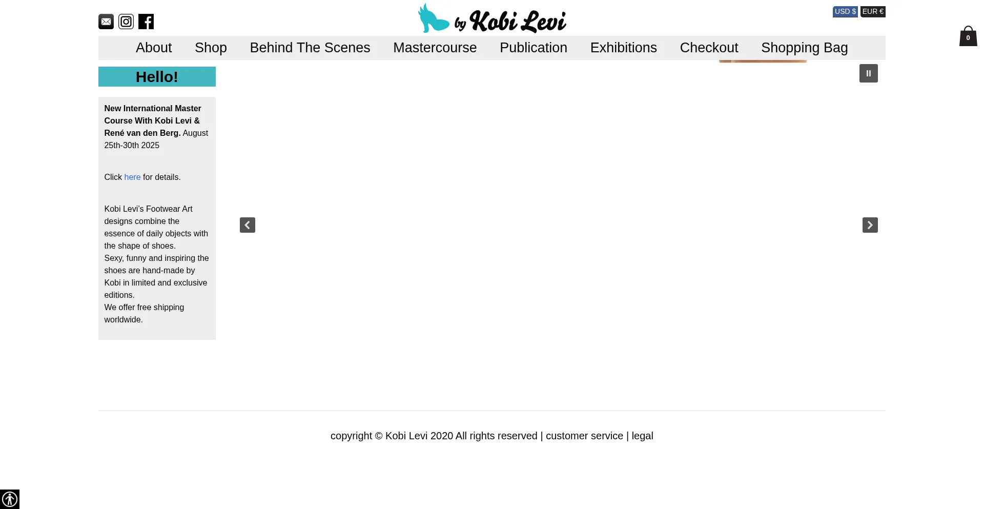 Website screenshot of Kobilevidesign.com